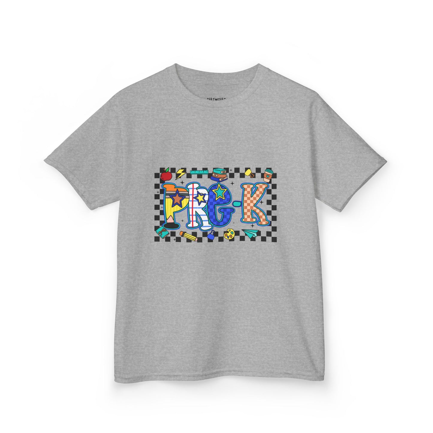 Pre-K T‑Shirt — Checkerboard Back-to-School Tee