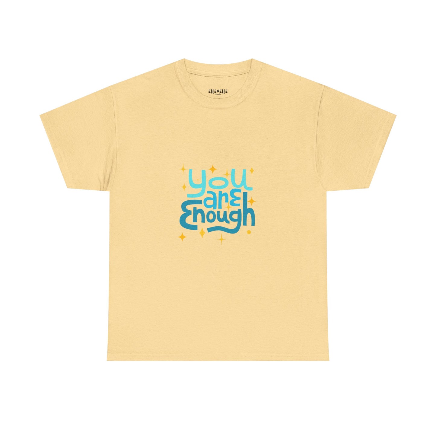 You Are Enough Empowering Unisex Heavy Cotton Tee, Self-Love T-Shirt, Affirmation Apparel, Gift for Friends, Motivational Clothing