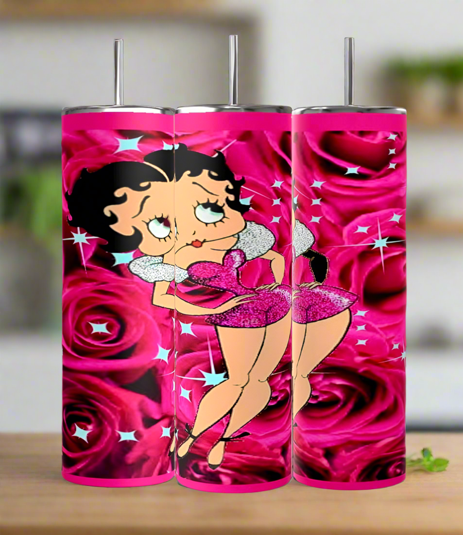 Pink Diva | Betty B 20oz Skinny Tumbler