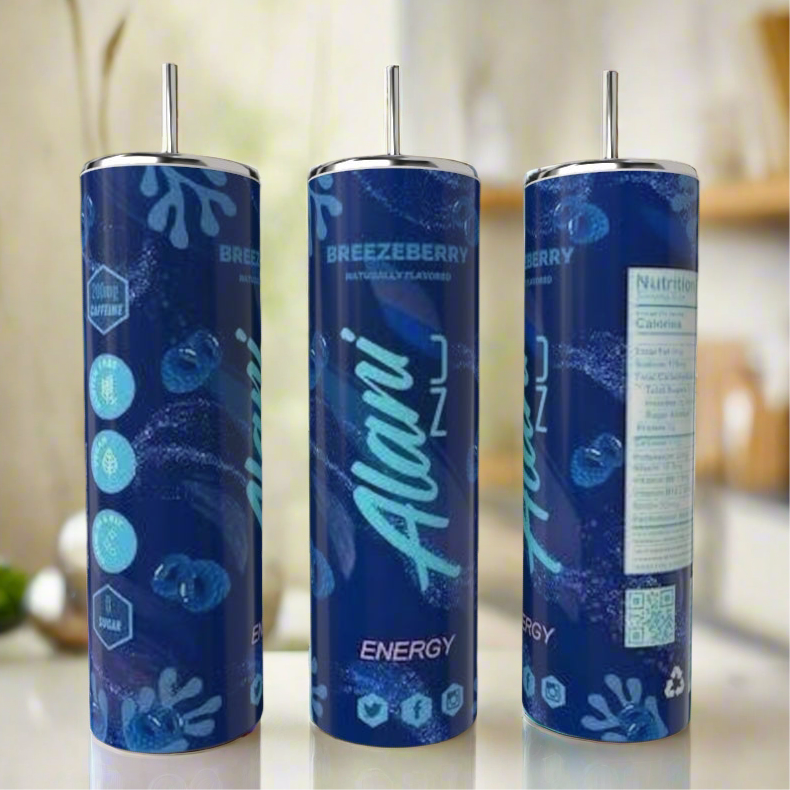 Energizing Alani 20oz Silver Stainless Steel Tumbler