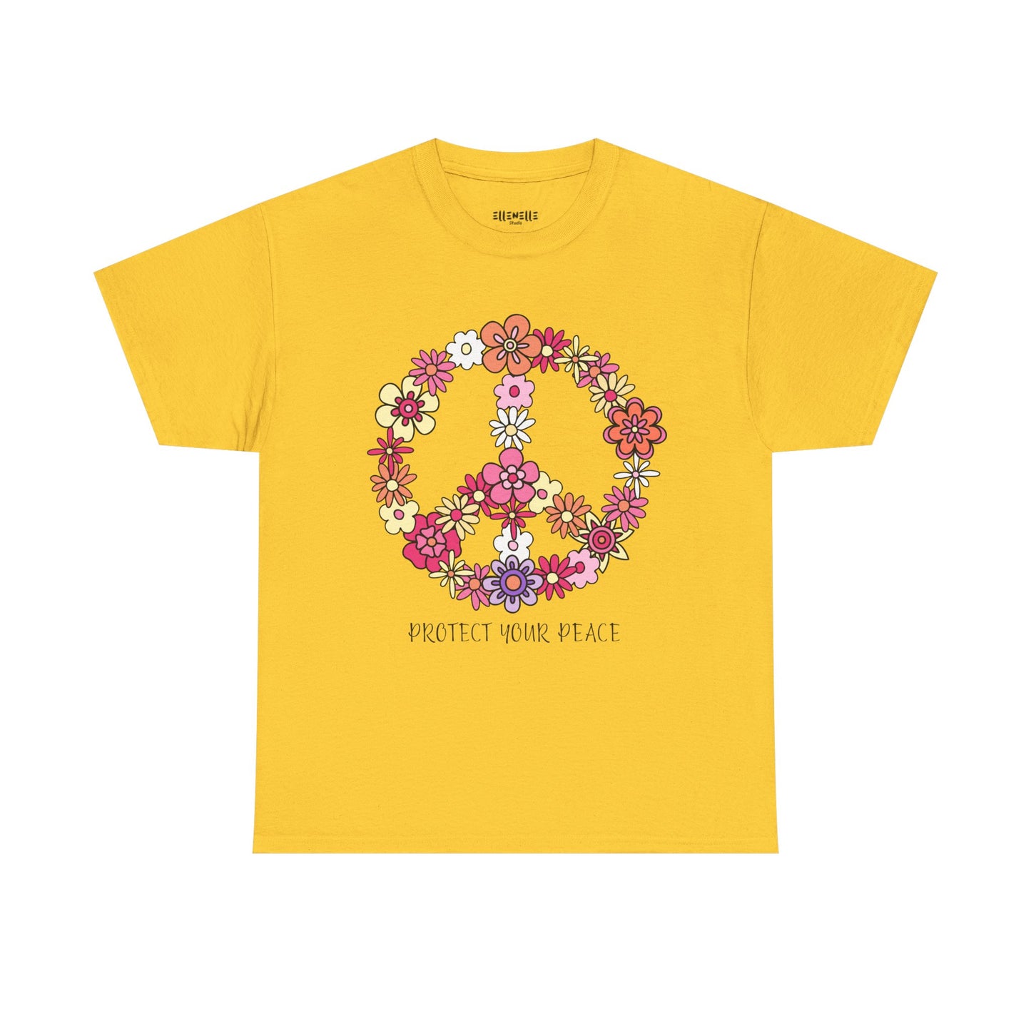 Protect Your Peace Empowering Unisex Heavy Cotton Tee, Self-Love T-Shirt, Affirmation Apparel, Gift for Friends, Motivational Clothing