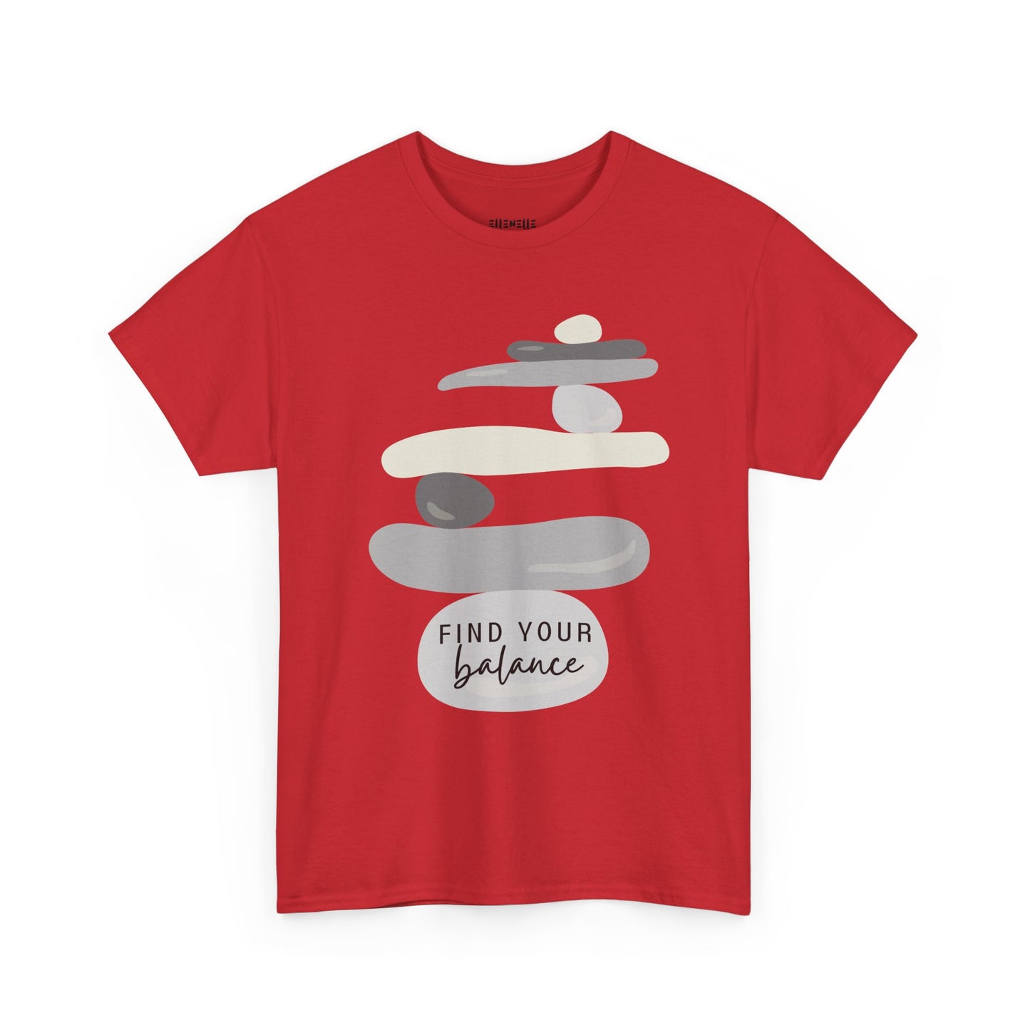Find Your Balance Empowering Unisex Heavy Cotton Tee, Self-Love T-Shirt, Affirmation Apparel, Gift for Friends, Motivational Clothing