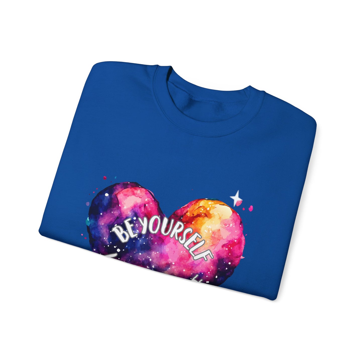 Be Yourself Love Yourself Empowering Unisex Crewneck Sweatshirt, Affirmation Apparel, Motivational Gift, Cozy Self-Care Clothing, Inspirational Wear