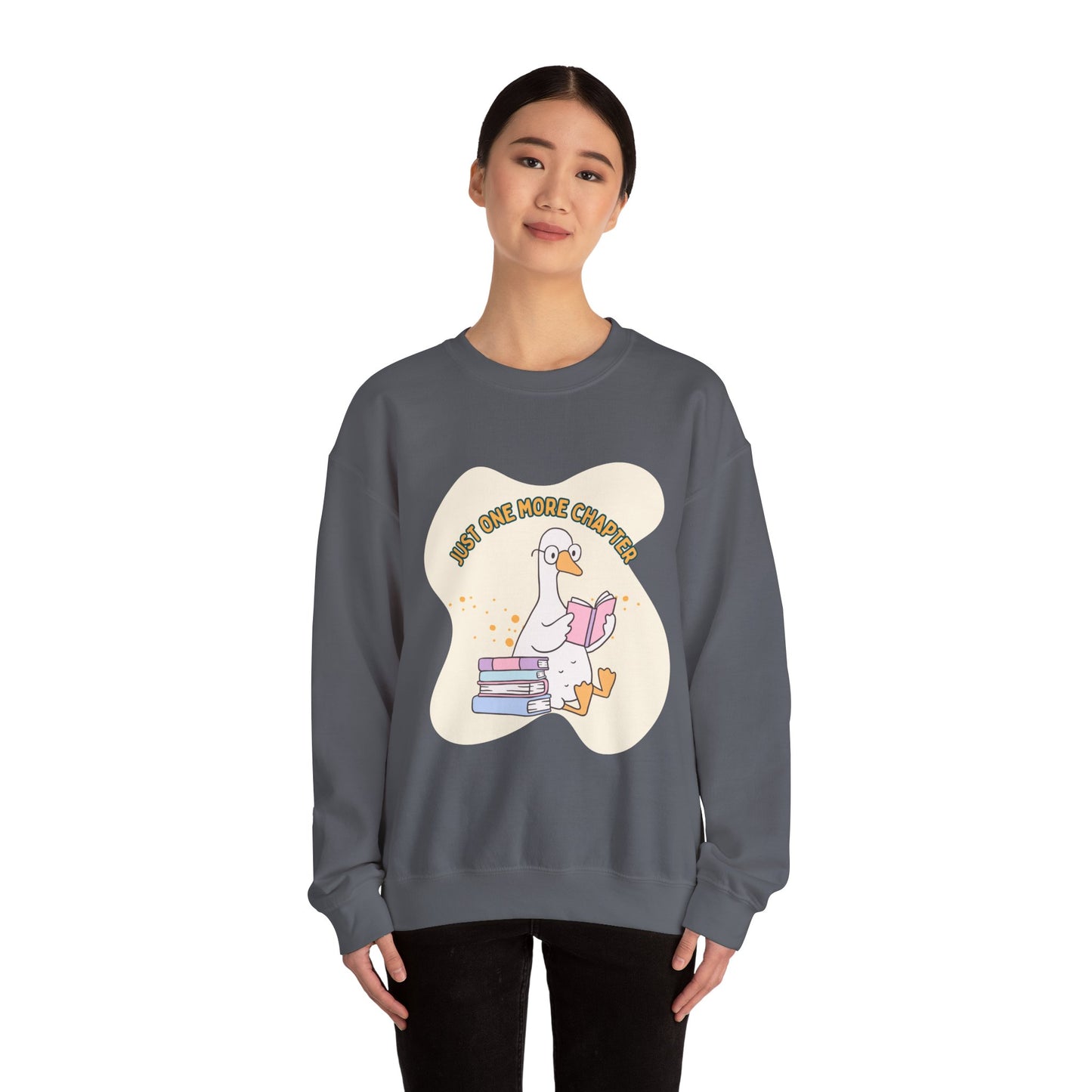 Just One More Chapter Sweatshirt, Perfect Gift for Book Lovers, Literary Apparel, Cozy Reading Gift, Cute Bookworm Crewneck