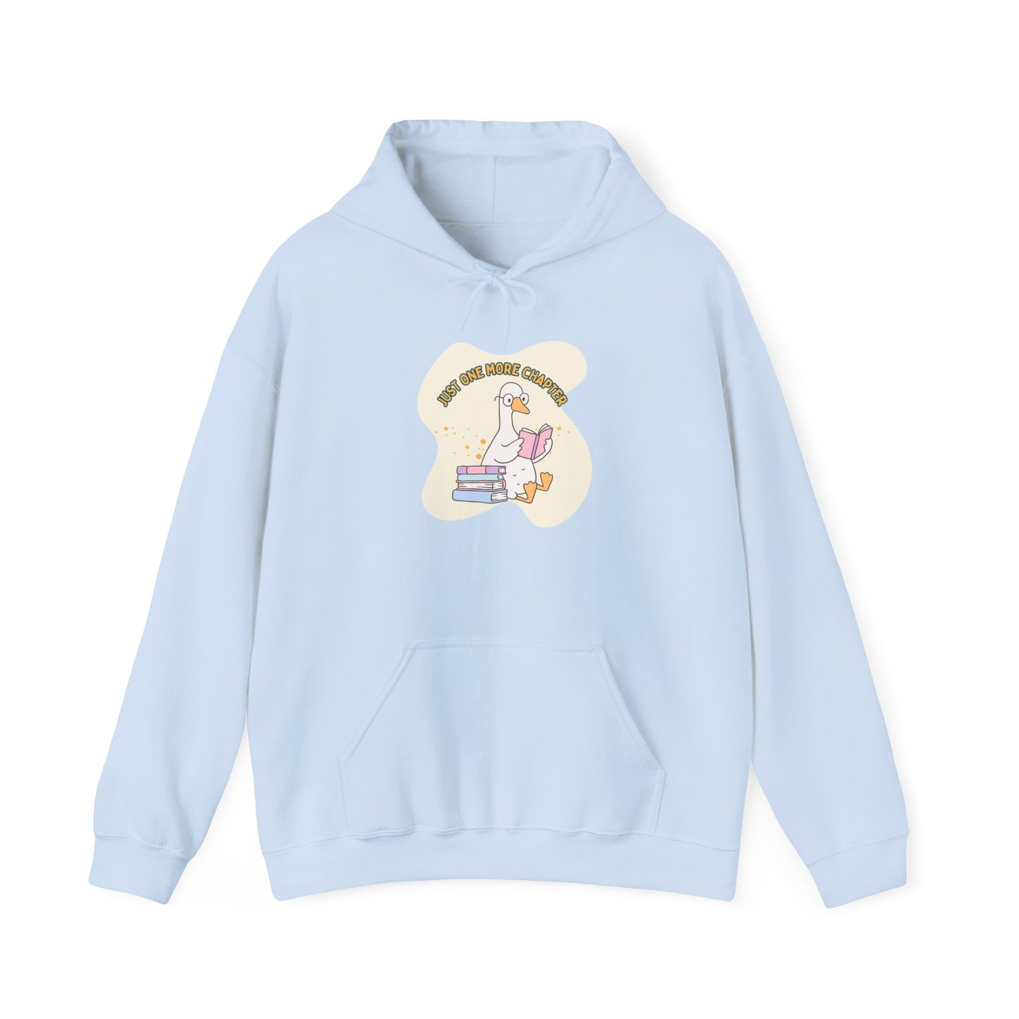 Just One More Chapter Unisex Hooded Sweatshirt with Library Design, Cozy Literature Hoodie for Book Lovers, Perfect Gift for Readers, Literary [...]