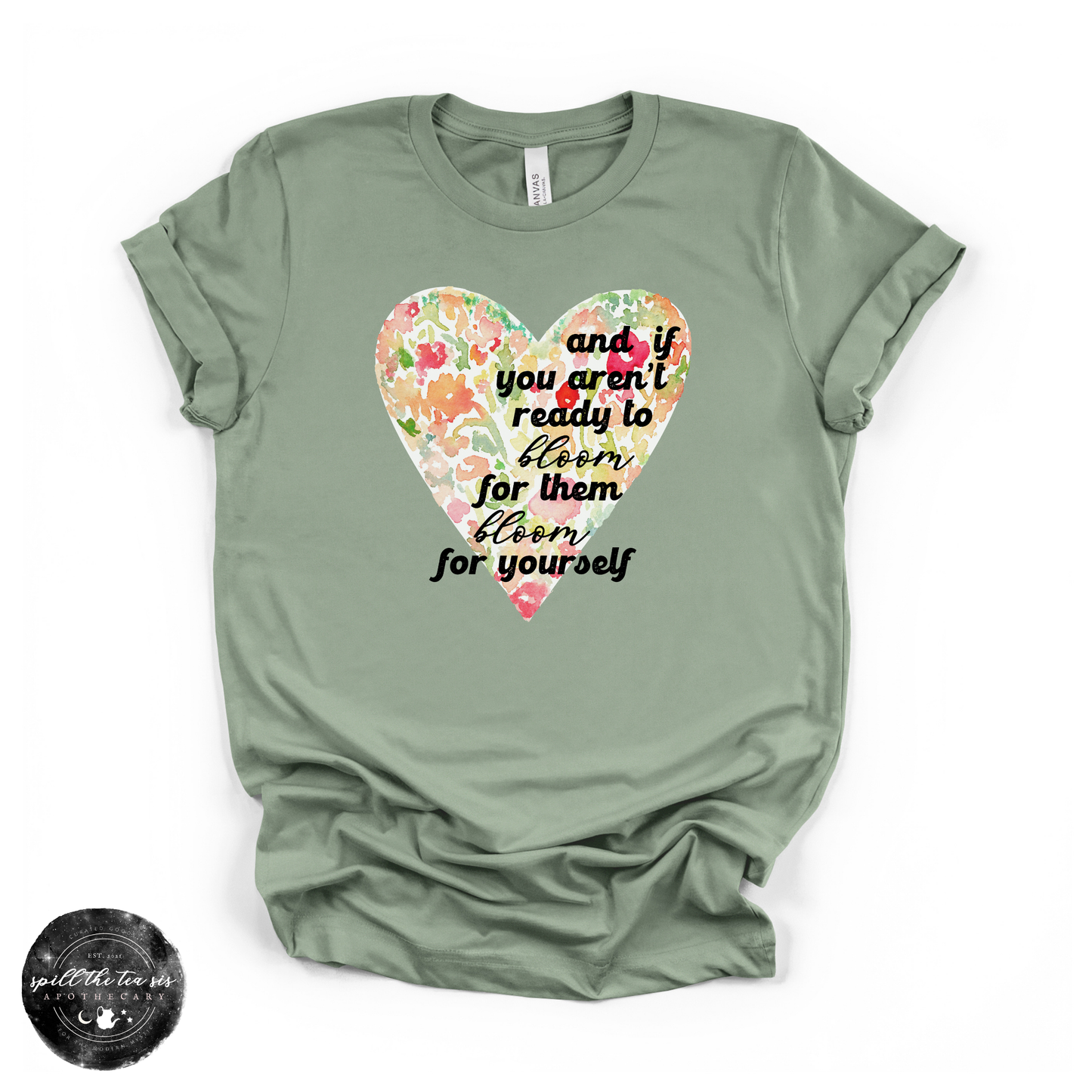 Bloom for Yourself Tee | Inspirational Floral Graphic T-Shirt