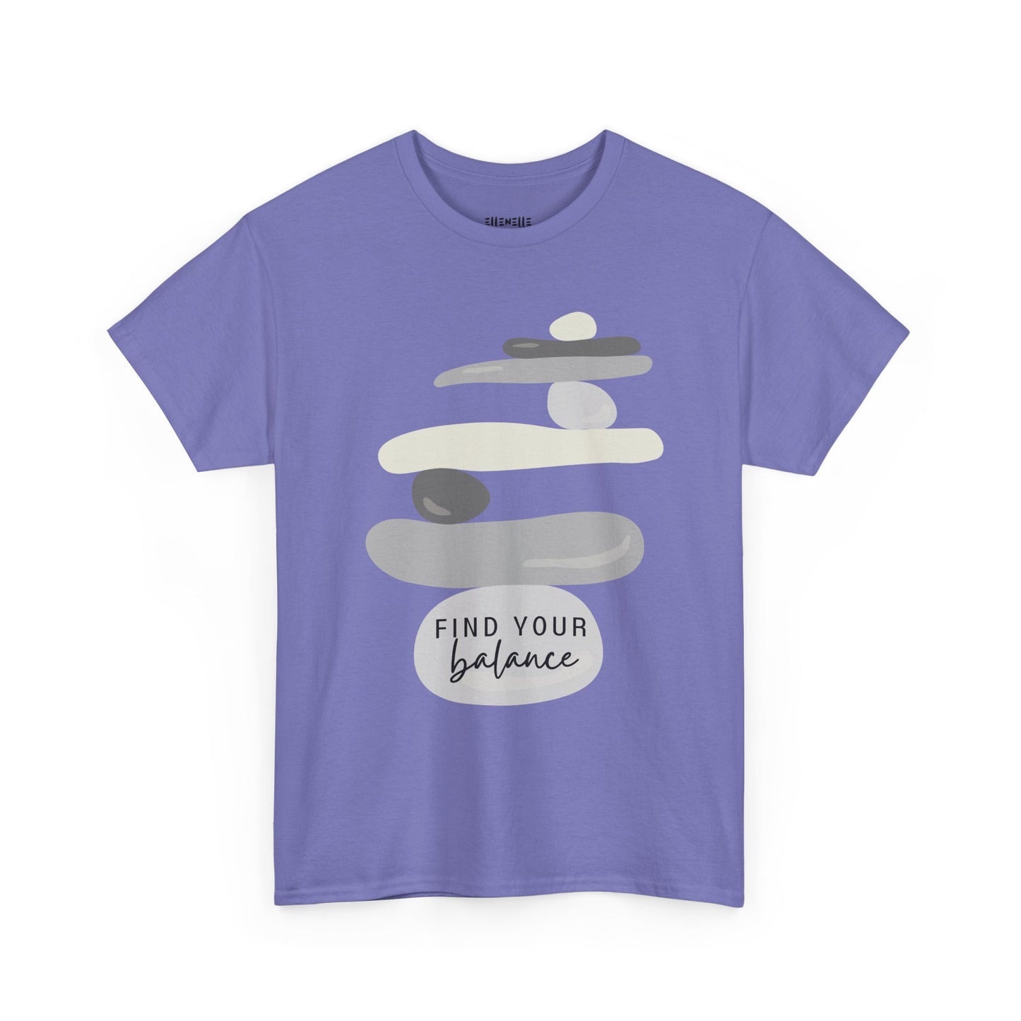 Find Your Balance Empowering Unisex Heavy Cotton Tee, Self-Love T-Shirt, Affirmation Apparel, Gift for Friends, Motivational Clothing