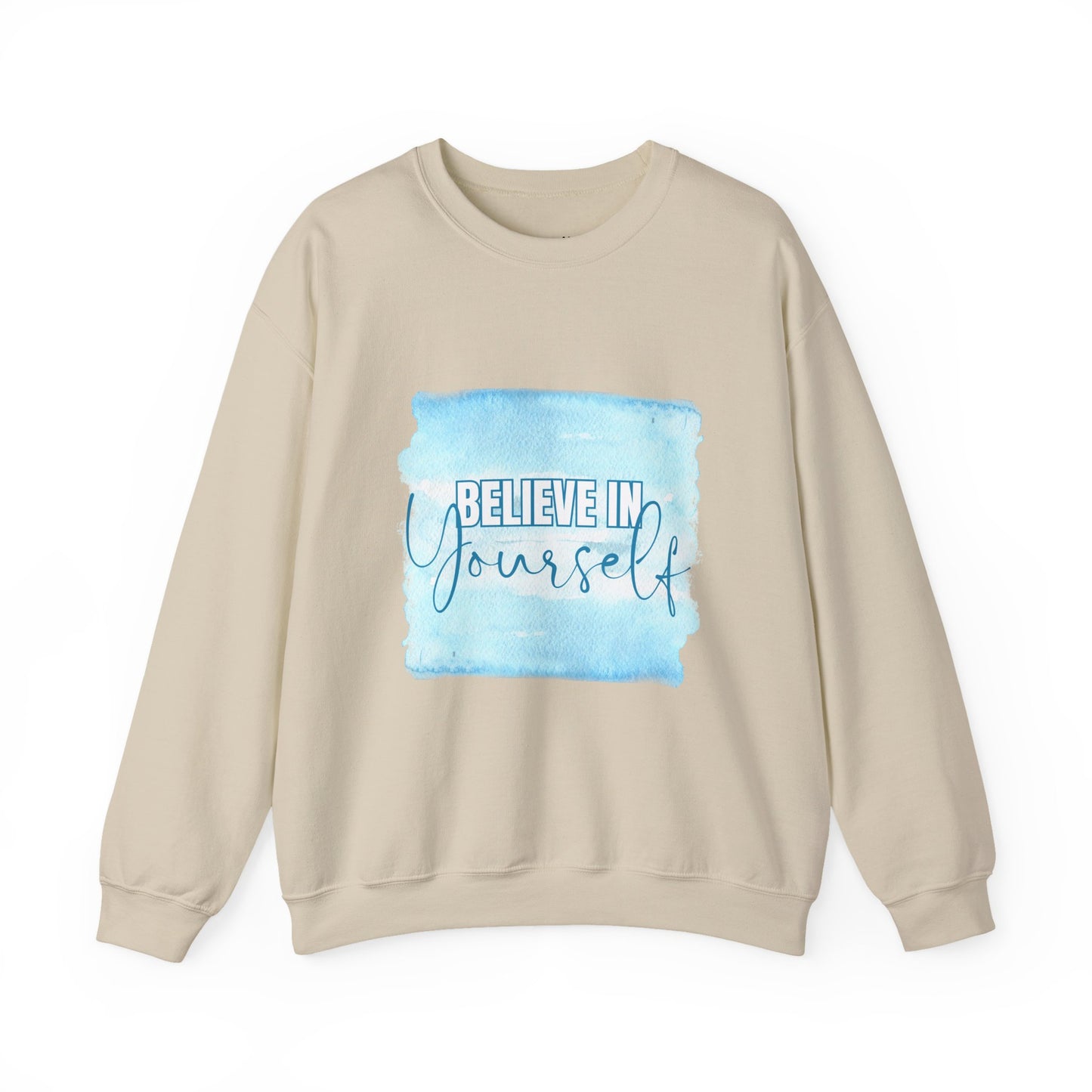 Believe in Yourself Empowering Unisex Crewneck Sweatshirt, Affirmation Apparel, Motivational Gift, Cozy Self-Care Clothing, Inspirational Wear
