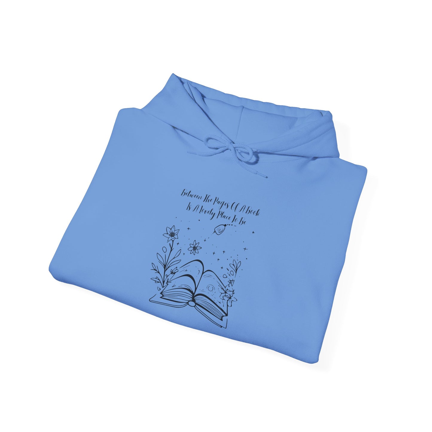 Between the Pages of a Book... Unisex Hooded Sweatshirt with Library Design, Cozy Literature Hoodie for Book Lovers, Perfect Gift for Readers, Literary [...]