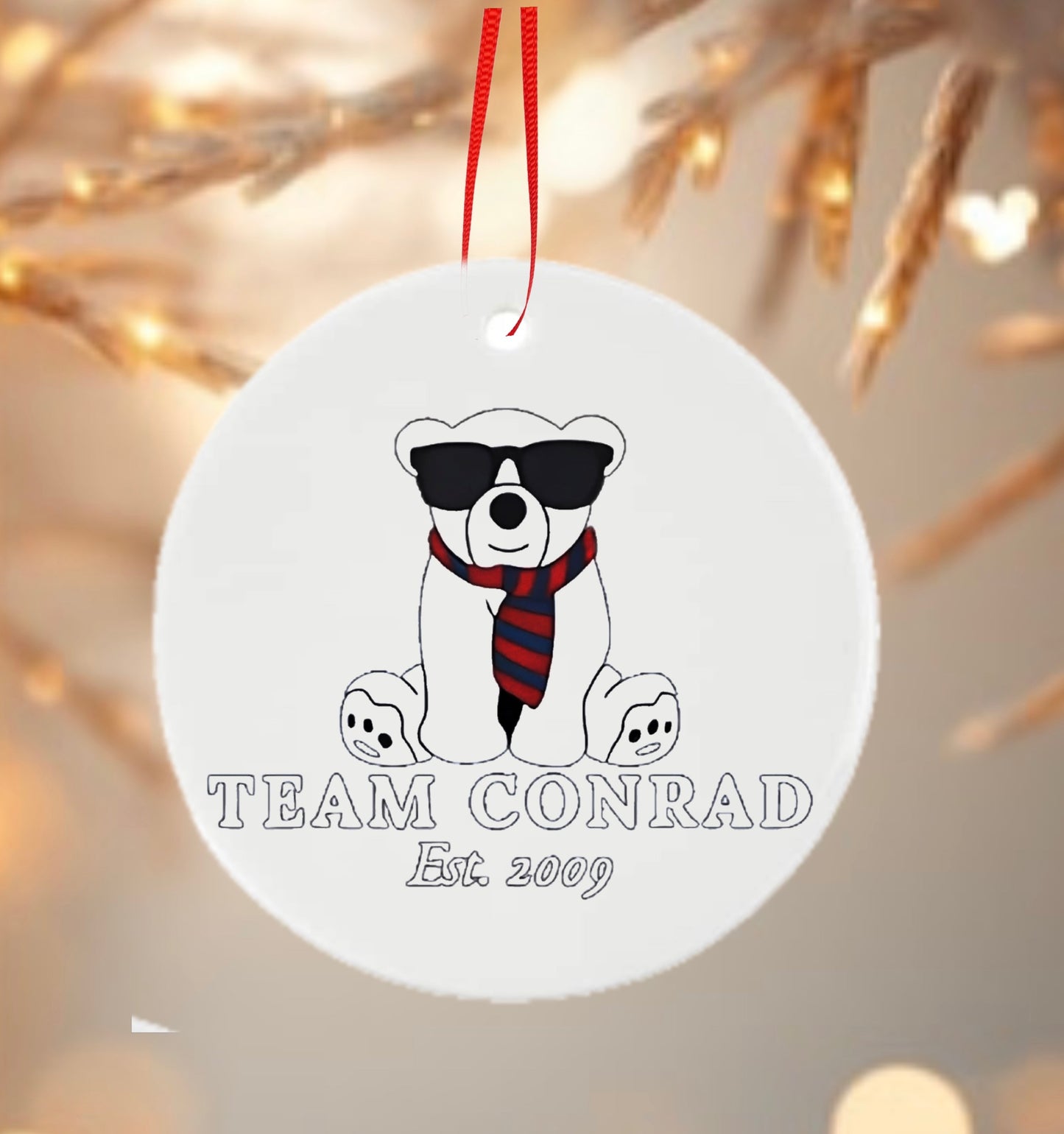 Team Conrad | Ceramic Tree Ornament