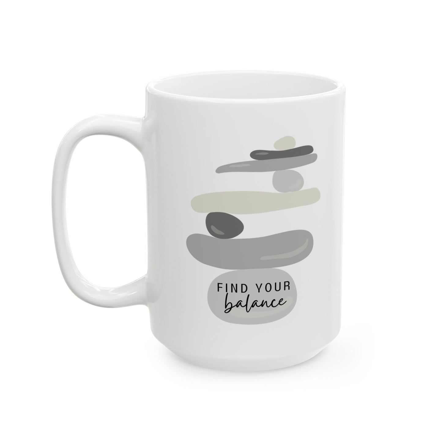Find Your Balance Inspirational Ceramic Mug, 11oz and 15oz Coffee Cup for Motivation, Great Gift for Friends, Birthday, Self-Care, Office Decor, [...]