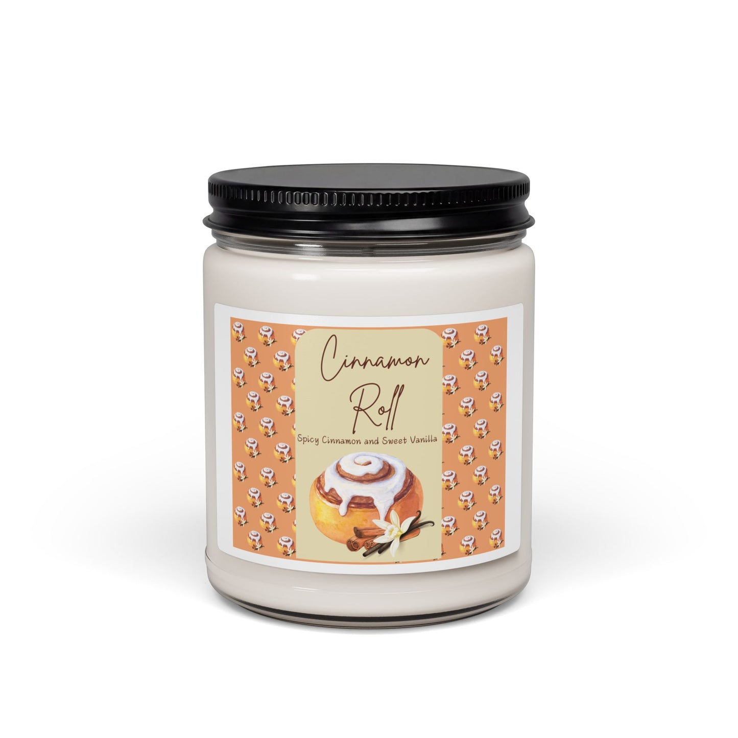 Cinnamon Roll Scented Soy Candle, 9oz