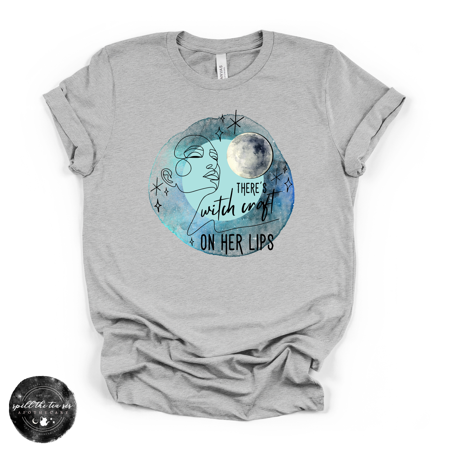 There’s Witchcraft on Her Lips Tee | Witchy Graphic T-Shirt