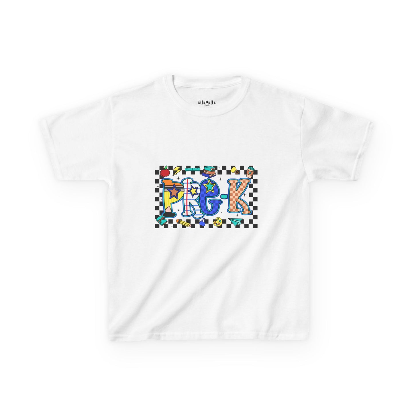 Pre-K T‑Shirt — Checkerboard Back-to-School Tee