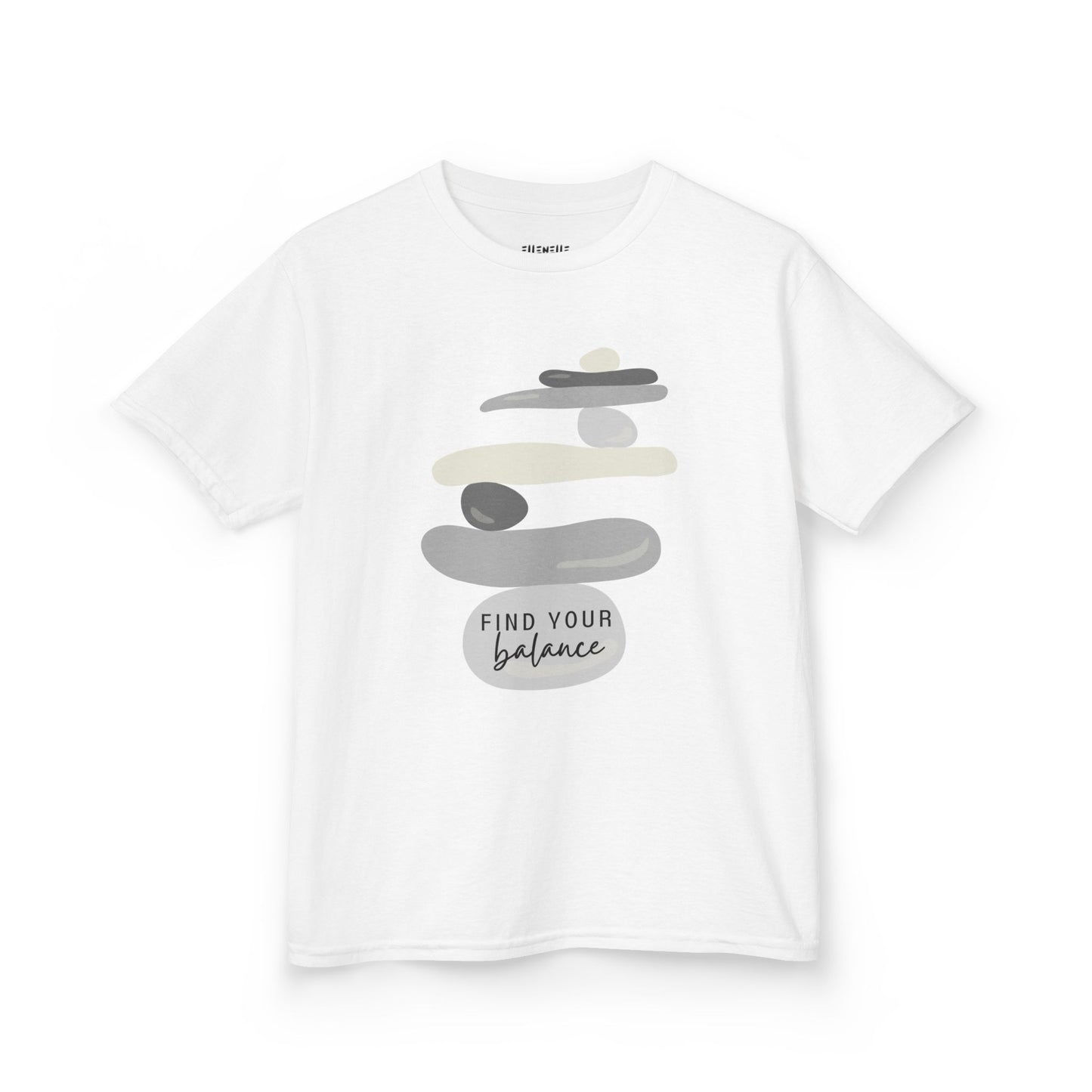 Find Your Balance Motivational Kids T-Shirt, Positive Affirmation Shirt, Gift for Children, Encouraging Apparel