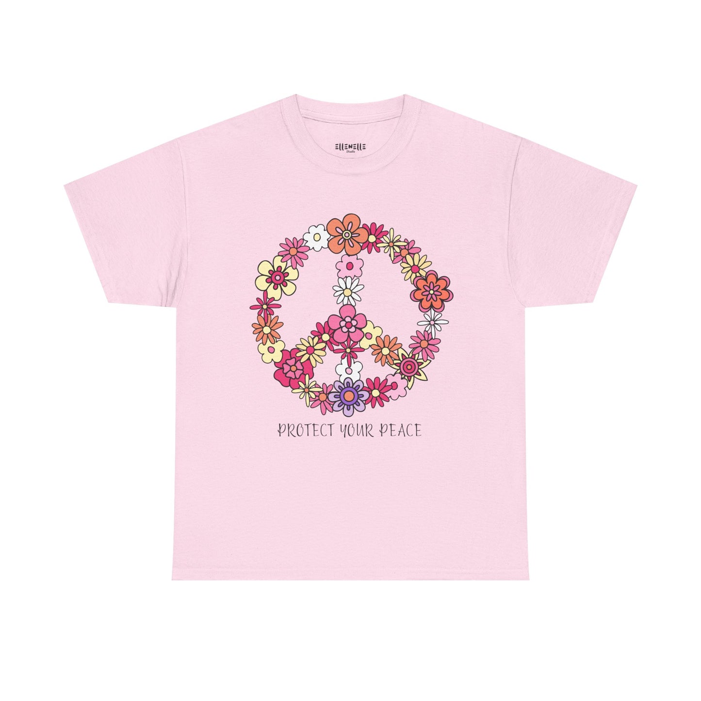 Protect Your Peace Empowering Unisex Heavy Cotton Tee, Self-Love T-Shirt, Affirmation Apparel, Gift for Friends, Motivational Clothing