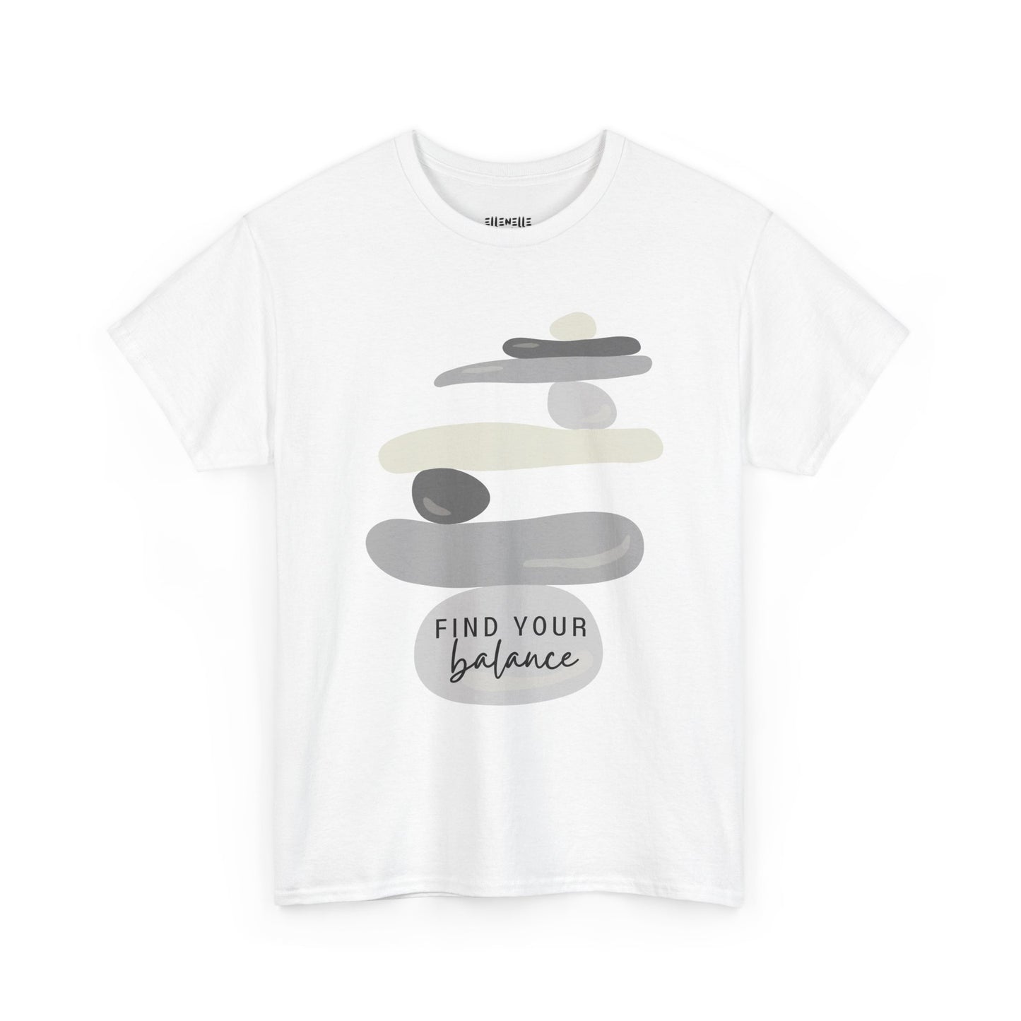Find Your Balance Empowering Unisex Heavy Cotton Tee, Self-Love T-Shirt, Affirmation Apparel, Gift for Friends, Motivational Clothing