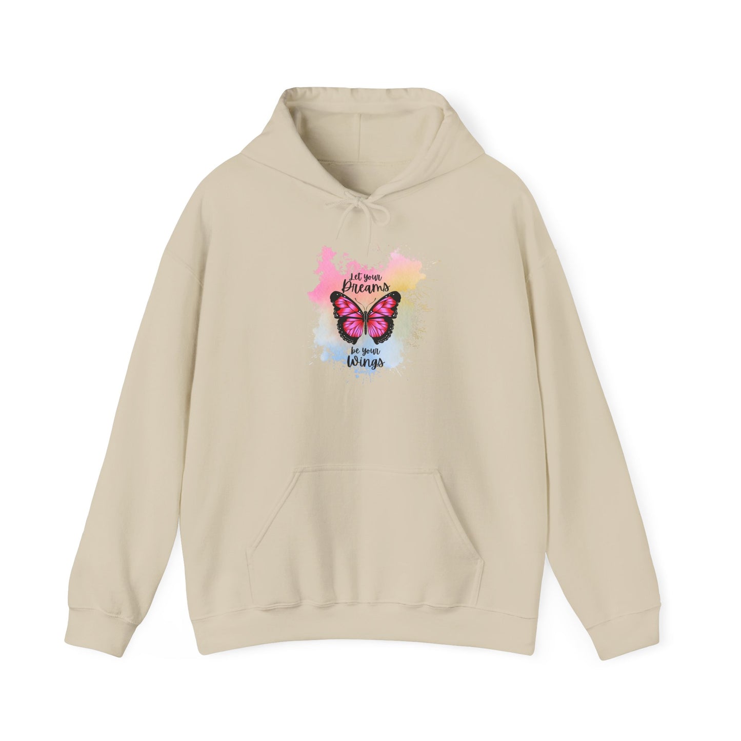 Let Your Dreams Be Your Wings Unisex Hooded Sweatshirt, Cozy Hoodie, Perfect Gift