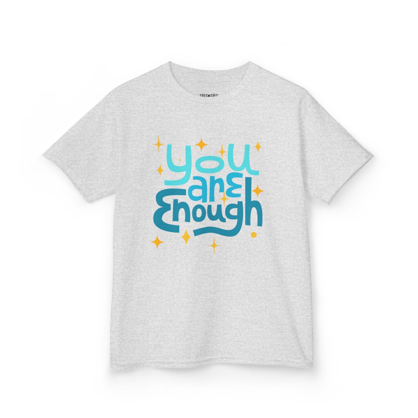 Colorful You Are Enough, Motivational Kids T-Shirt, Positive Affirmation Shirt, Gift for Children, Encouraging Apparel