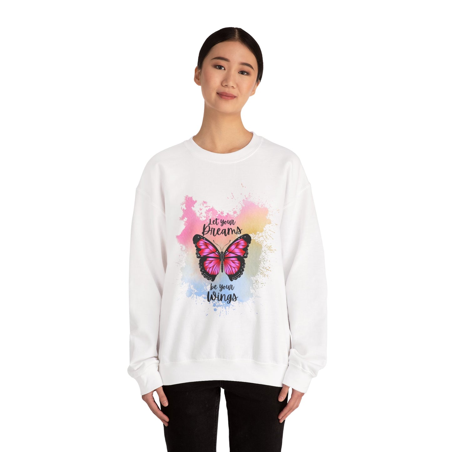 Let Your Dreams Be Your Wings Sweatshirt, Perfect Gift, Cozy Gift, Cute Crewneck