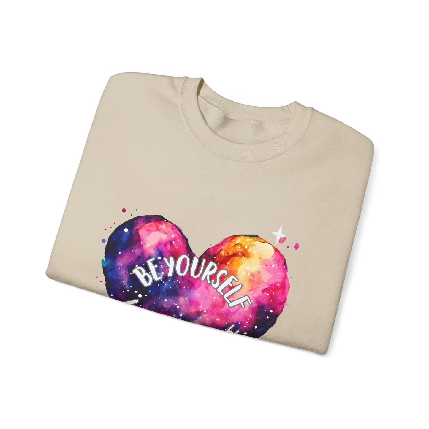 Be Yourself Love Yourself Empowering Unisex Crewneck Sweatshirt, Affirmation Apparel, Motivational Gift, Cozy Self-Care Clothing, Inspirational Wear