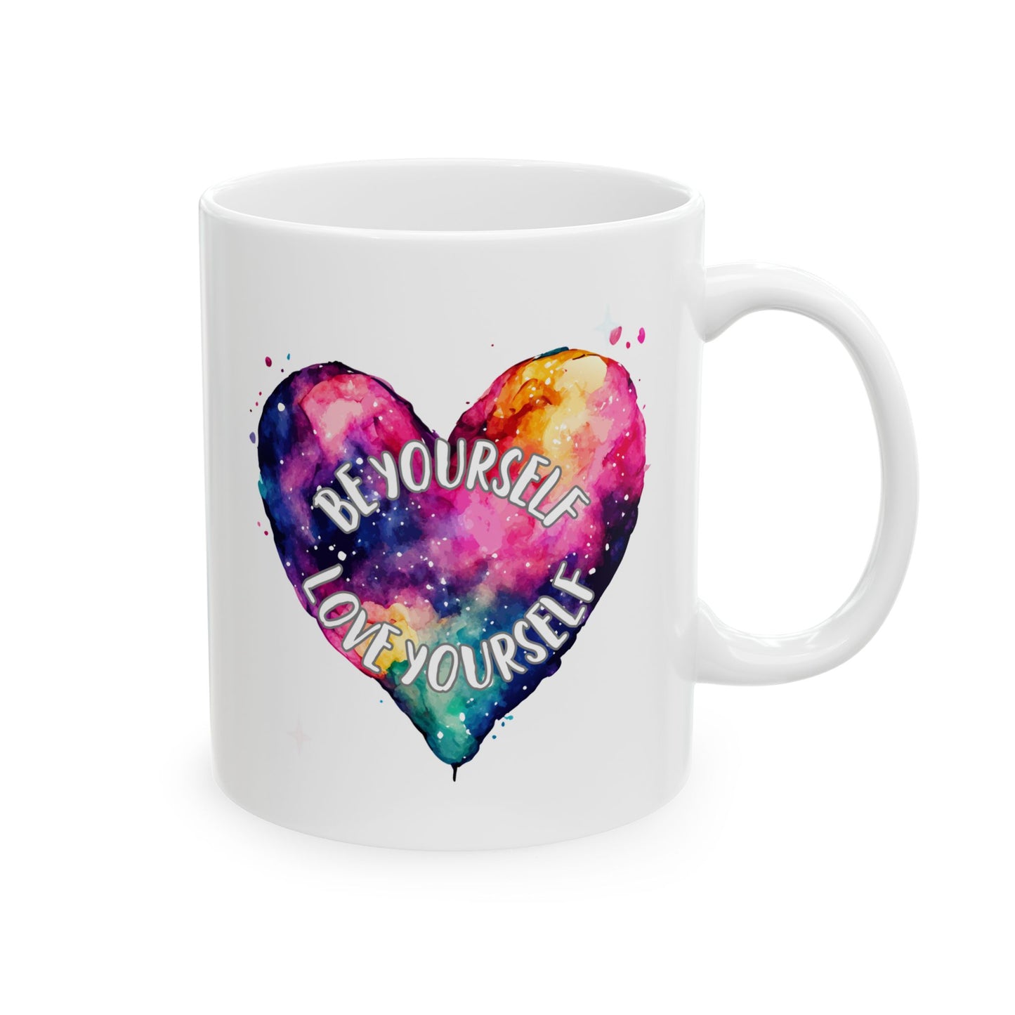 Be Yourself Love Yourself Inspirational Ceramic Mug, 11oz and 15oz Coffee Cup for Motivation, Great Gift for Friends, Birthday, Self-Care, Office Decor, [...]