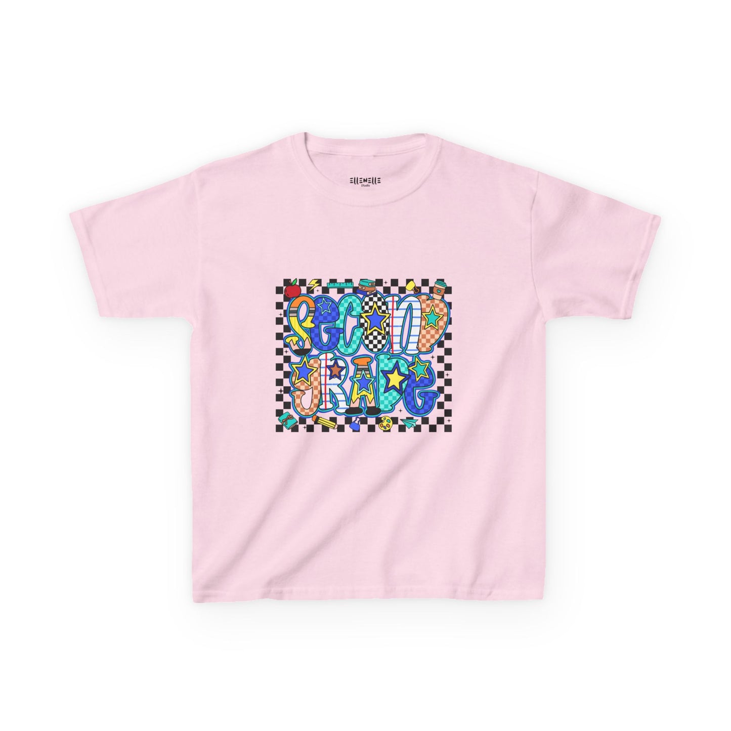 Second Grade T‑Shirt — Checkerboard Back-to-School Tee