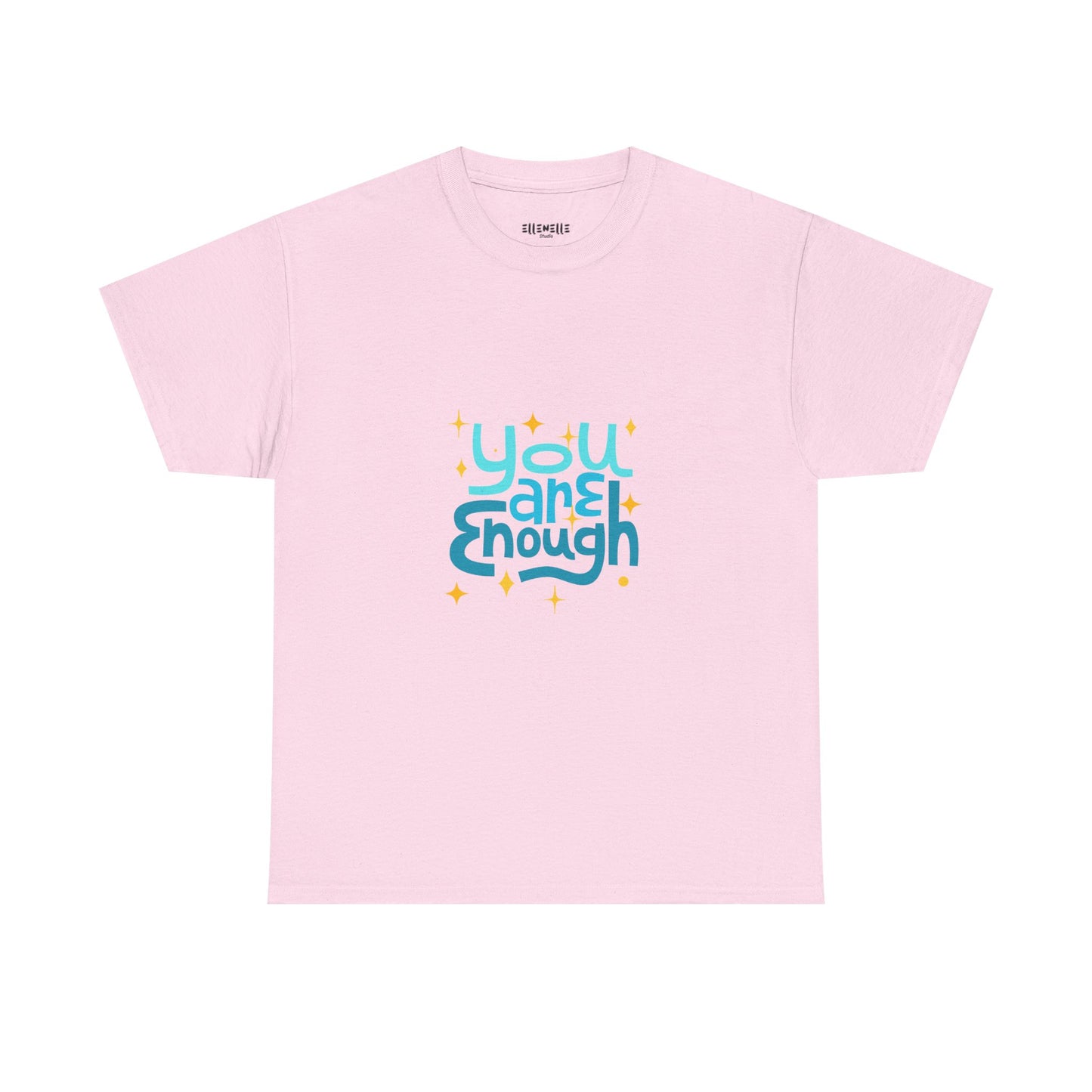 You Are Enough Empowering Unisex Heavy Cotton Tee, Self-Love T-Shirt, Affirmation Apparel, Gift for Friends, Motivational Clothing