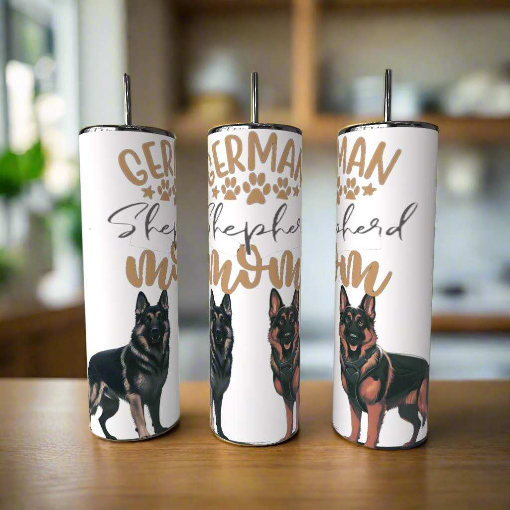 German Shepherd Mom 20oz Tumbler