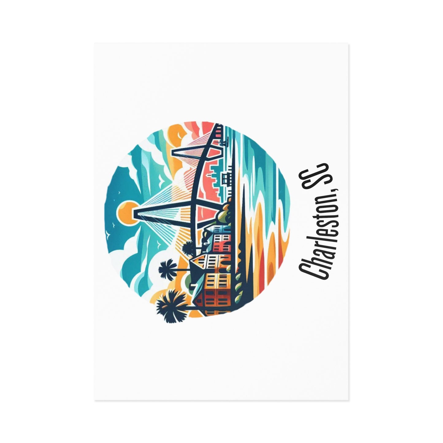 Charleston SC Art Postcards | Souvenirs | Travel Keepsakes | Unique Gifts | Home Decor | Art Prints
