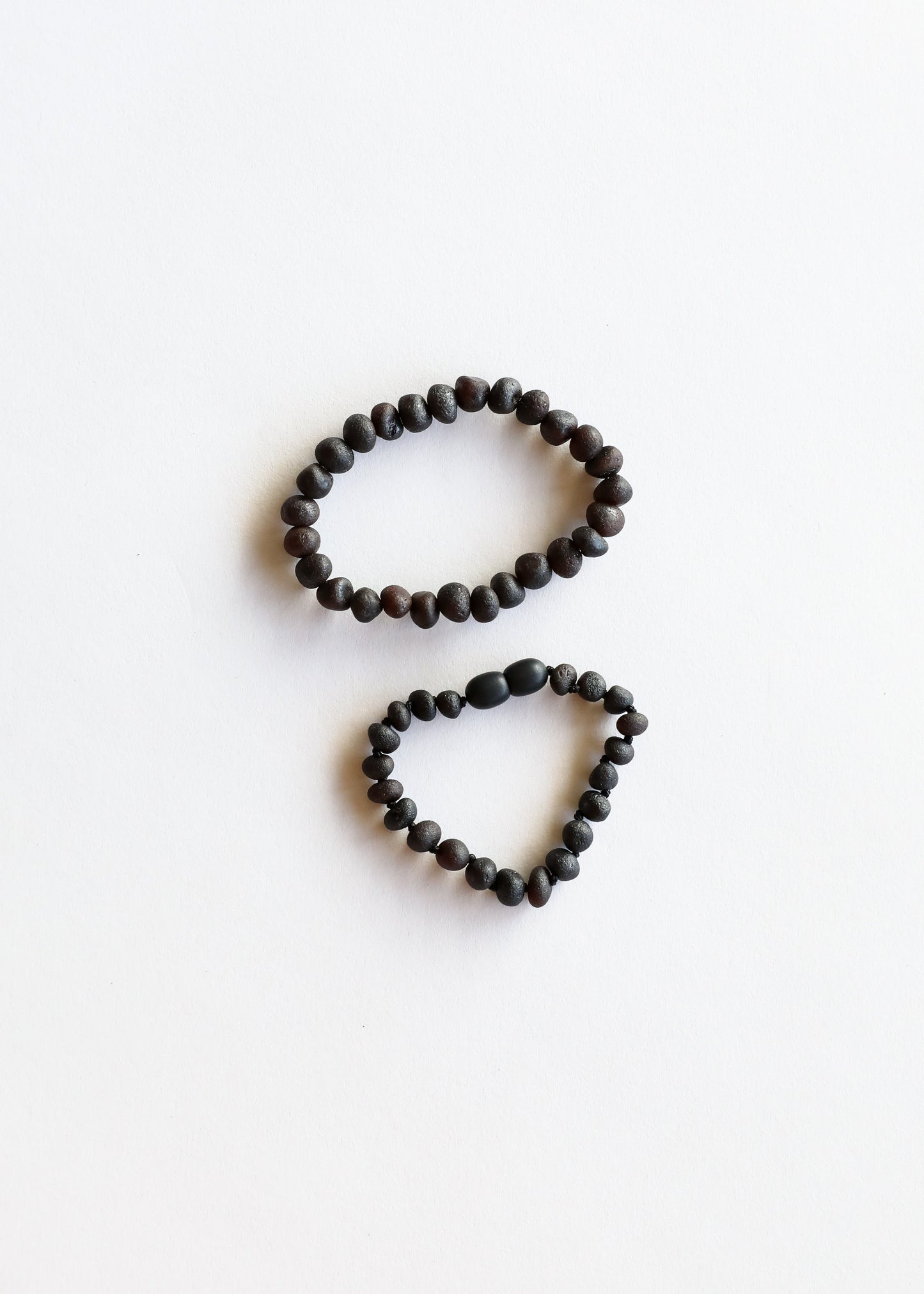Raw Black Baltic Sea Amber || Anklet or Bracelet