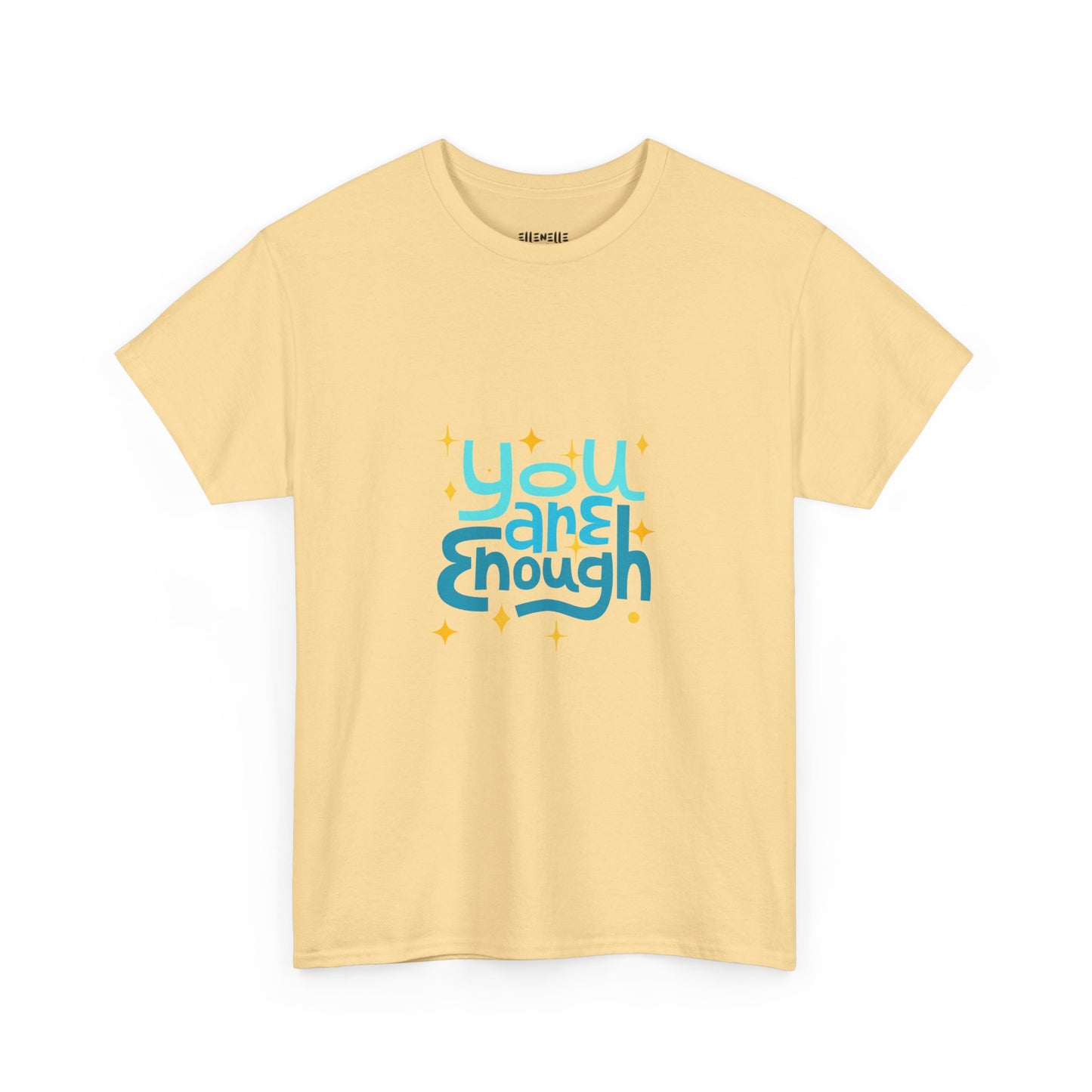 You Are Enough Empowering Unisex Heavy Cotton Tee, Self-Love T-Shirt, Affirmation Apparel, Gift for Friends, Motivational Clothing