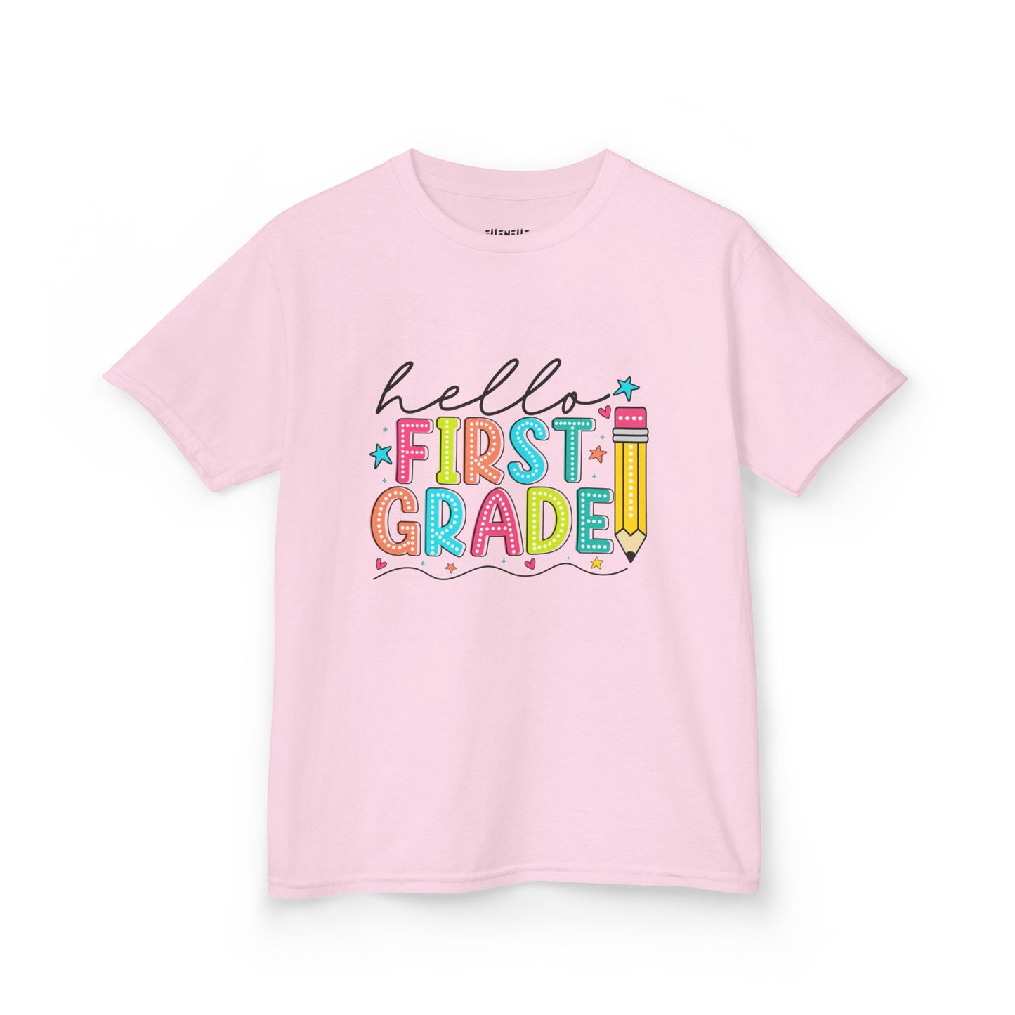Hello First Grade T‑Shirt — Bright Back-to-School Tee