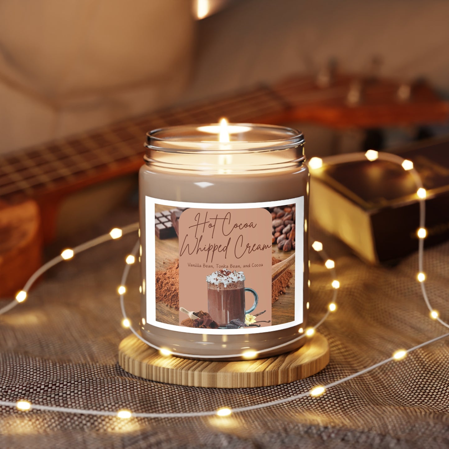 Hot Cocoa Whipped Cream Soy Candle, 9oz