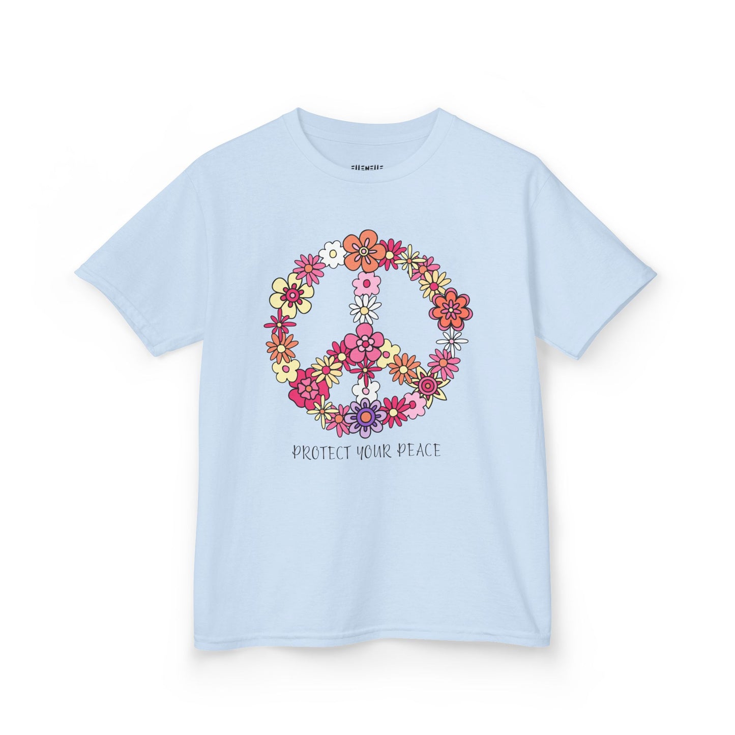 Protect Your Peace Motivational Kids T-Shirt, Positive Affirmation Shirt, Gift for Children, Encouraging Apparel