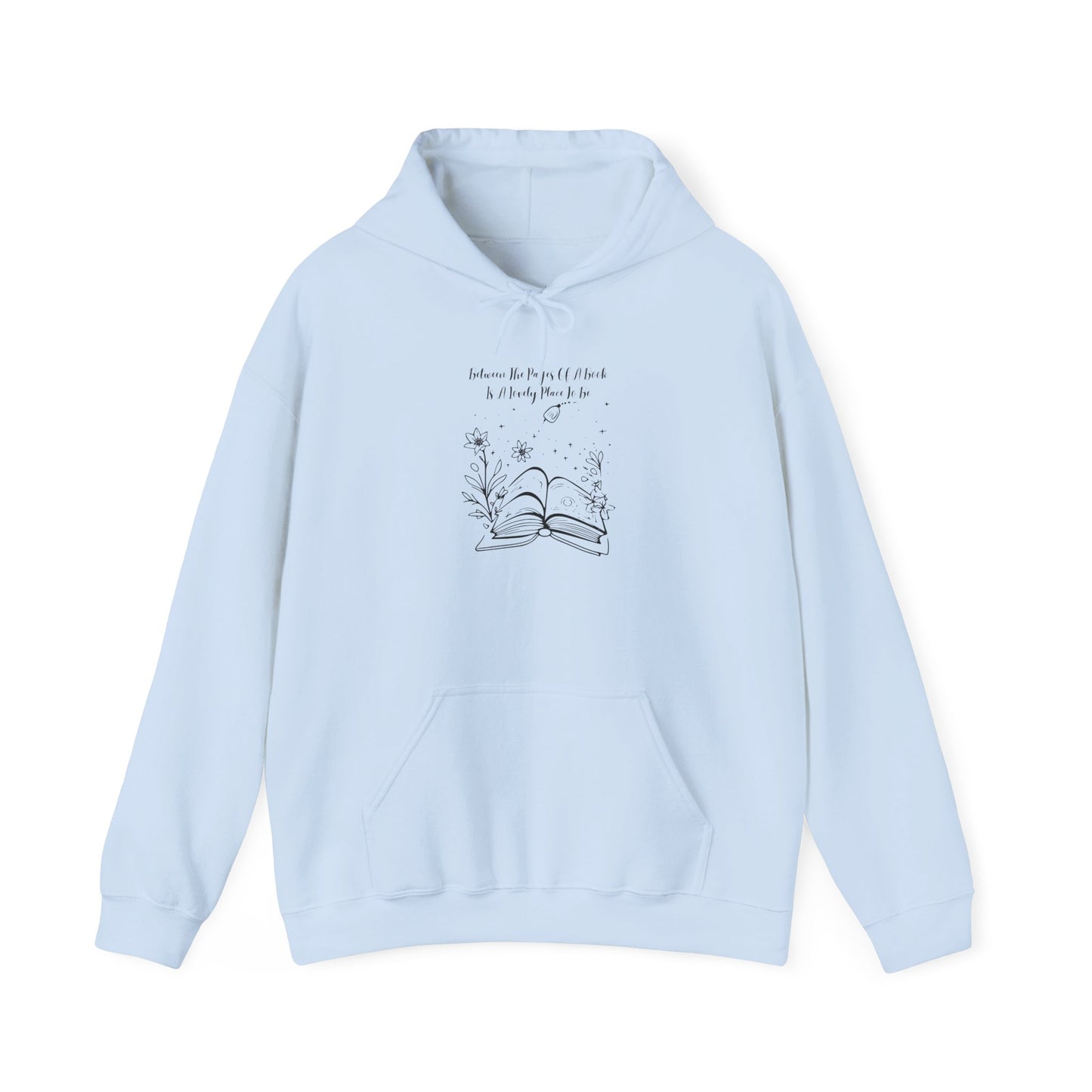 Between the Pages of a Book... Unisex Hooded Sweatshirt with Library Design, Cozy Literature Hoodie for Book Lovers, Perfect Gift for Readers, Literary [...]