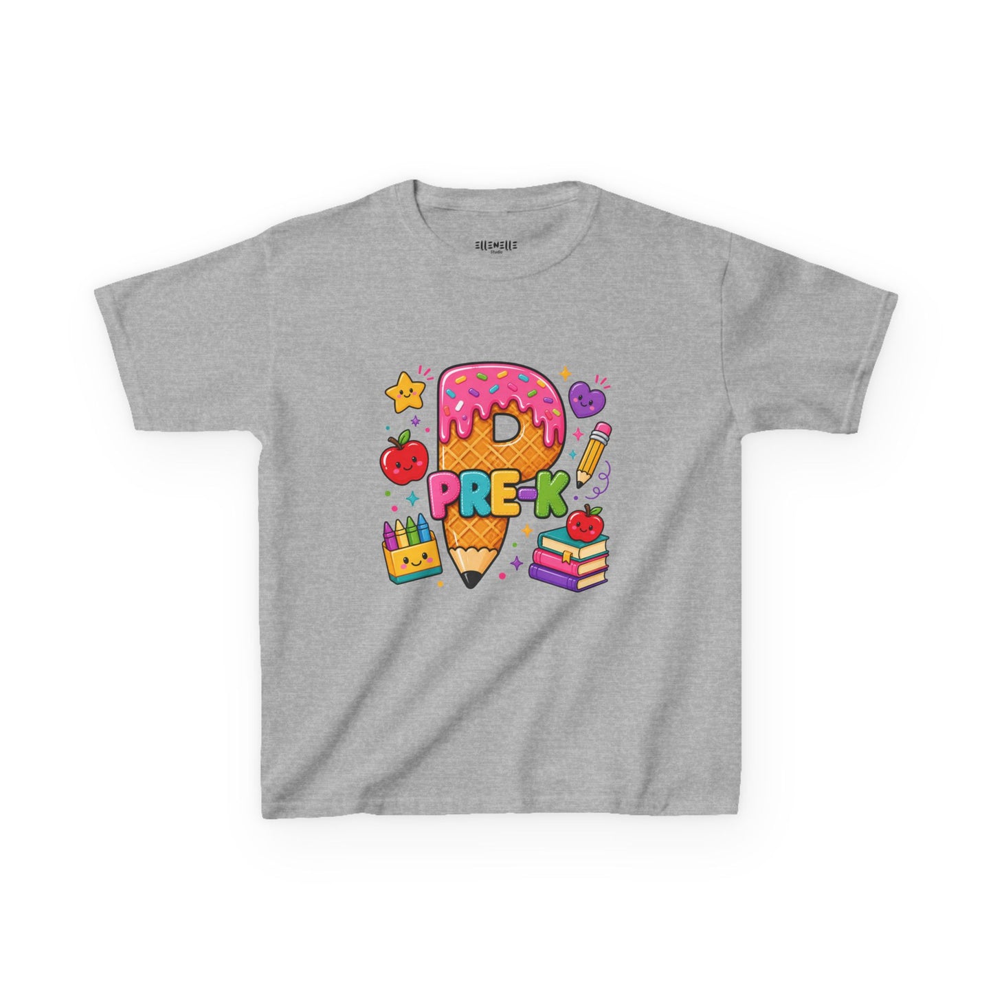 Pre-K T‑Shirt — Cute Ice Cream Pencil Tee