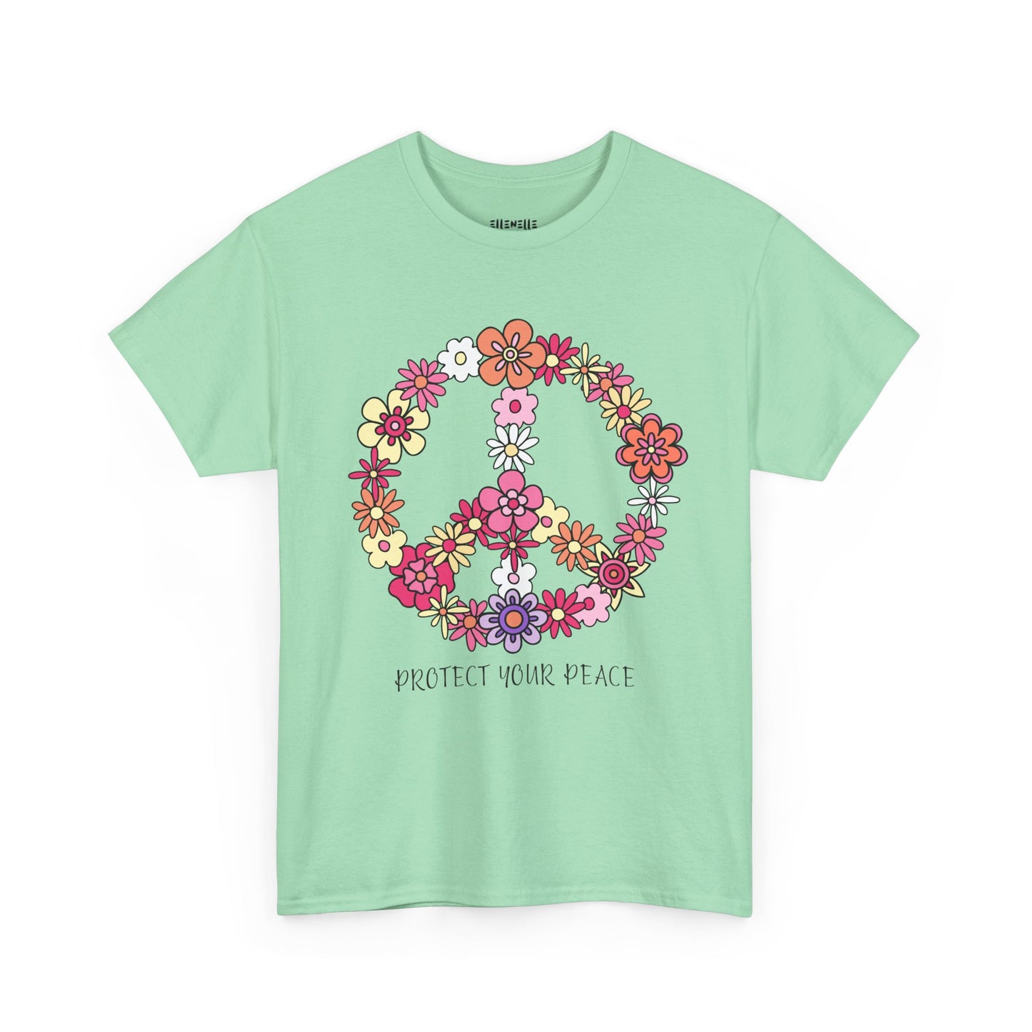 Protect Your Peace Empowering Unisex Heavy Cotton Tee, Self-Love T-Shirt, Affirmation Apparel, Gift for Friends, Motivational Clothing
