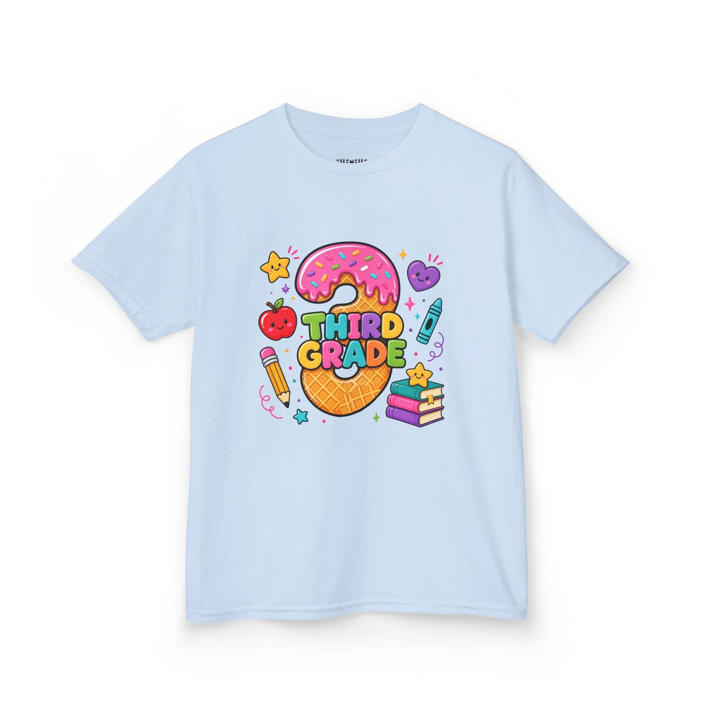 3rd Grade T‑Shirt — Cute Ice Cream Pencil Tee