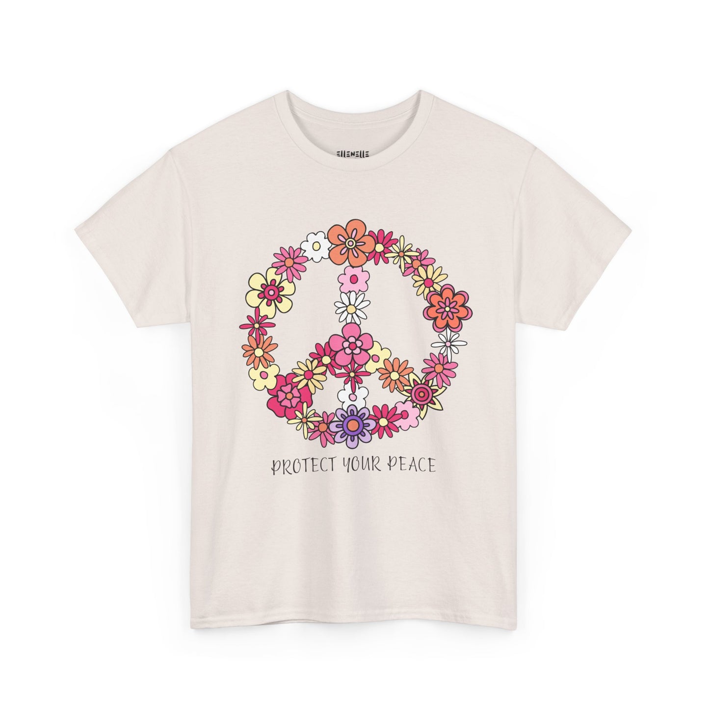 Protect Your Peace Empowering Unisex Heavy Cotton Tee, Self-Love T-Shirt, Affirmation Apparel, Gift for Friends, Motivational Clothing