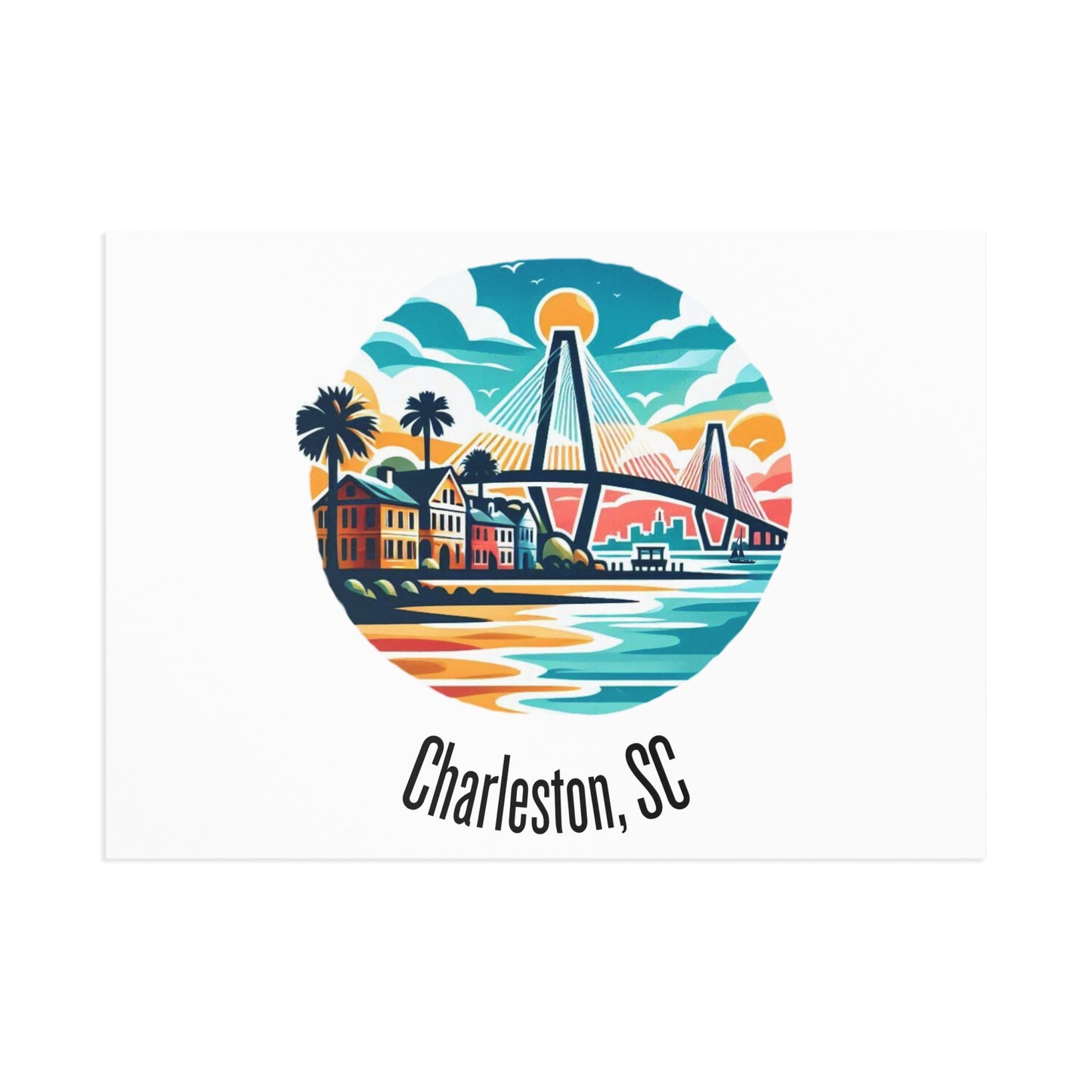 Charleston SC Art Postcards | Souvenirs | Travel Keepsakes | Unique Gifts | Home Decor | Art Prints