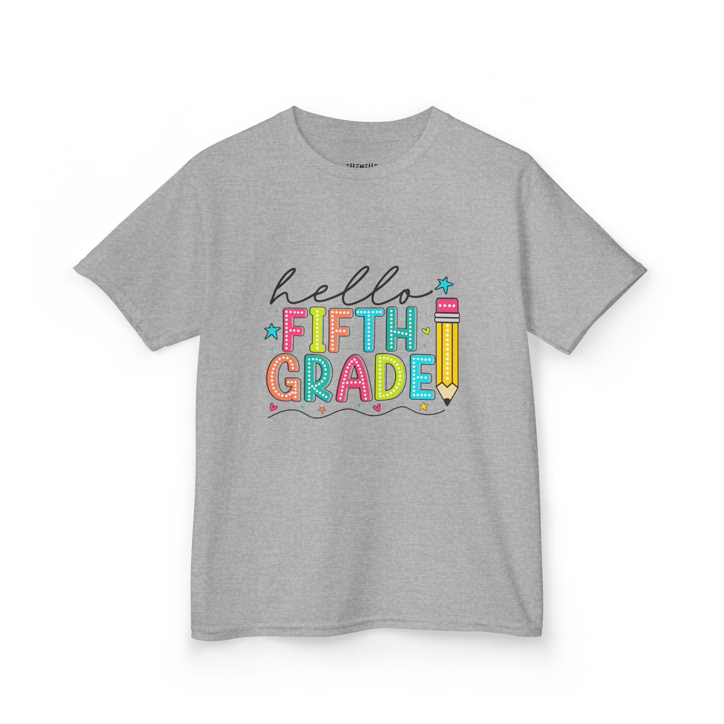 Hello Fifth Grade T‑Shirt — Bright Back-to-School Tee