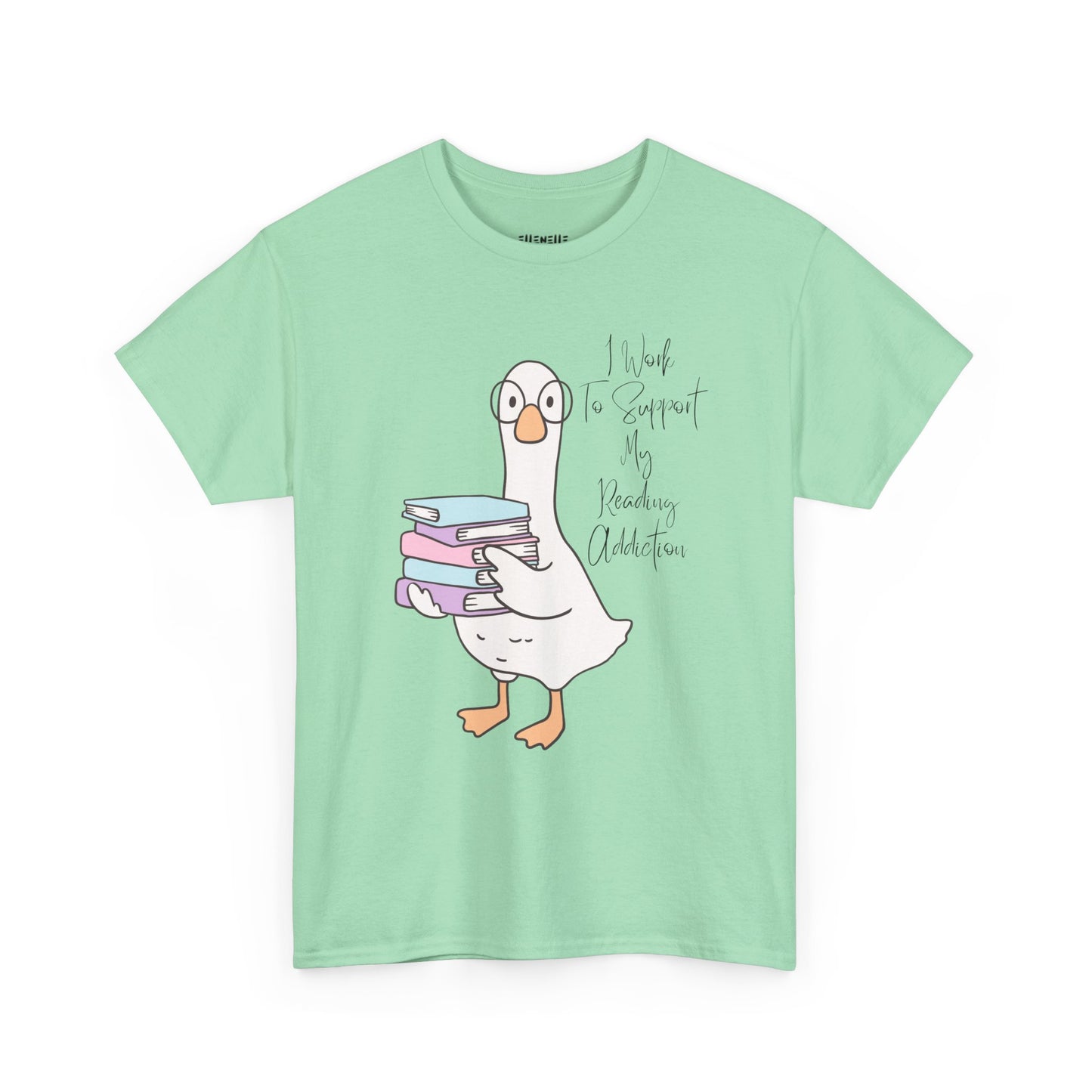 I Work to Support My Reading Addiction T-Shirt, Unisex Tee