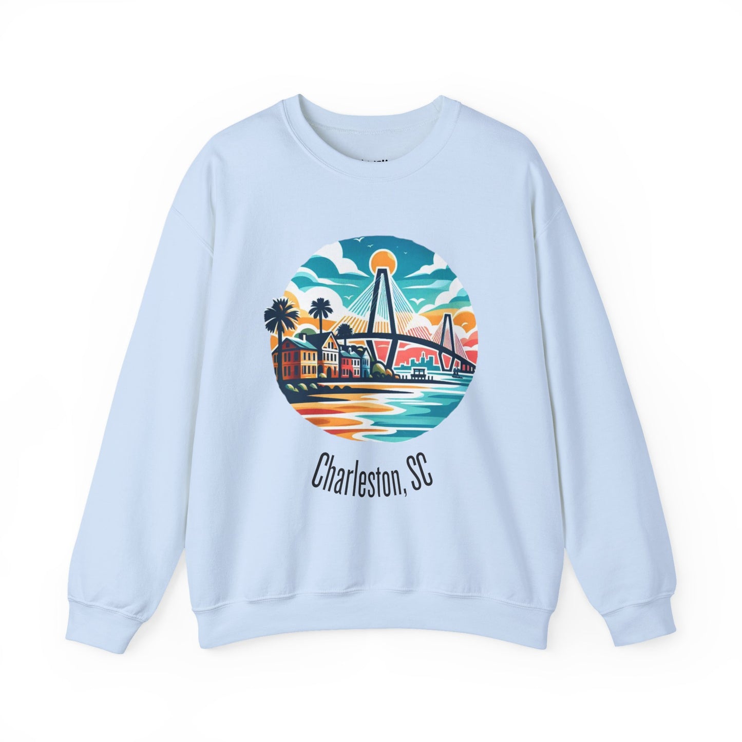 Charleston SC Sweatshirt, Cozy Crewneck, Charleston Gift, Travel Souvenir, Unisex Sweatshirt, Beach Vibes Apparel, Casual Wear