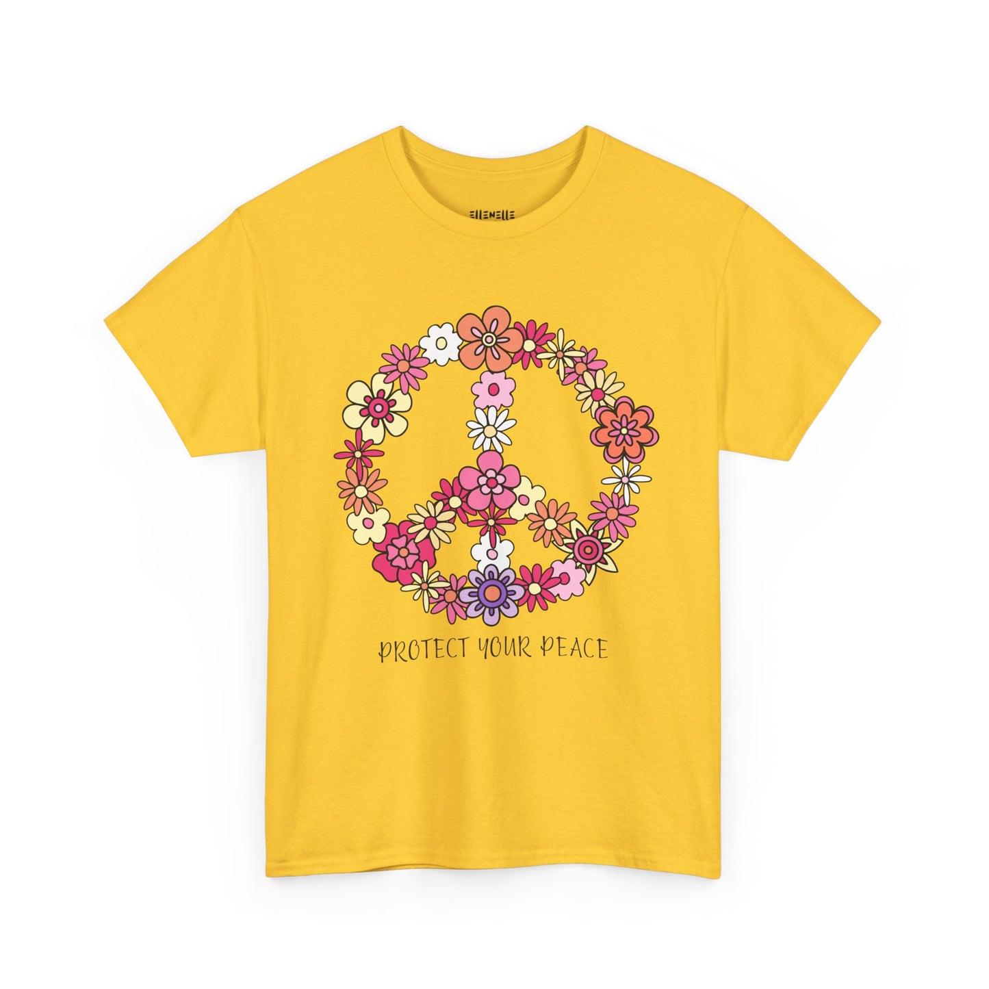 Protect Your Peace Empowering Unisex Heavy Cotton Tee, Self-Love T-Shirt, Affirmation Apparel, Gift for Friends, Motivational Clothing