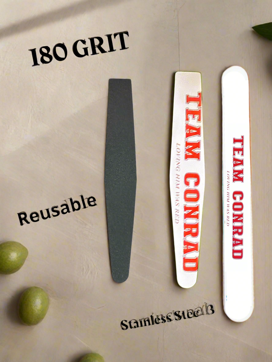 Team Conrad 180 grit stainless Steel Nail File