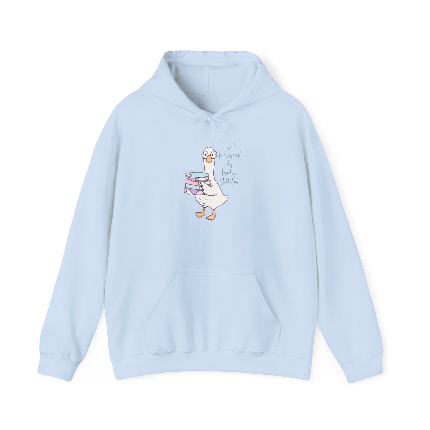 I Work to Support My Reading Addiction Unisex Hooded Sweatshirt with Library Design, Cozy Literature Hoodie for Book Lovers, Perfect Gift for Readers, Literary [...]