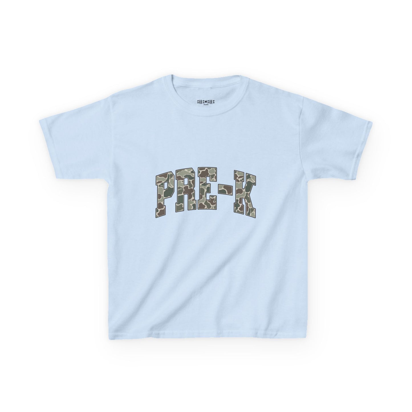 Camo PreK T‑Shirt — Neutral Back-to-School Tee