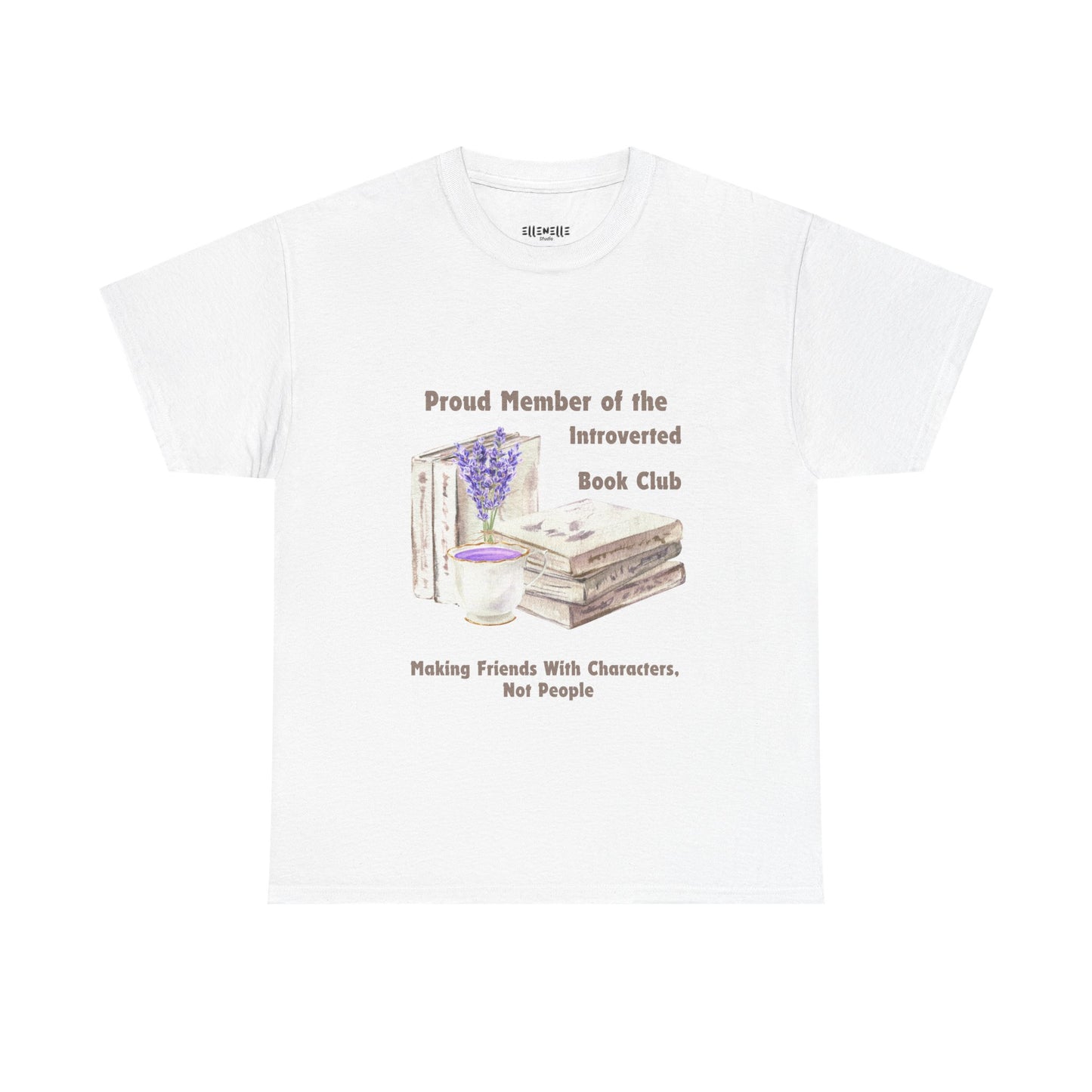 Introverted Book Club, Book-lover, Unisex Tee