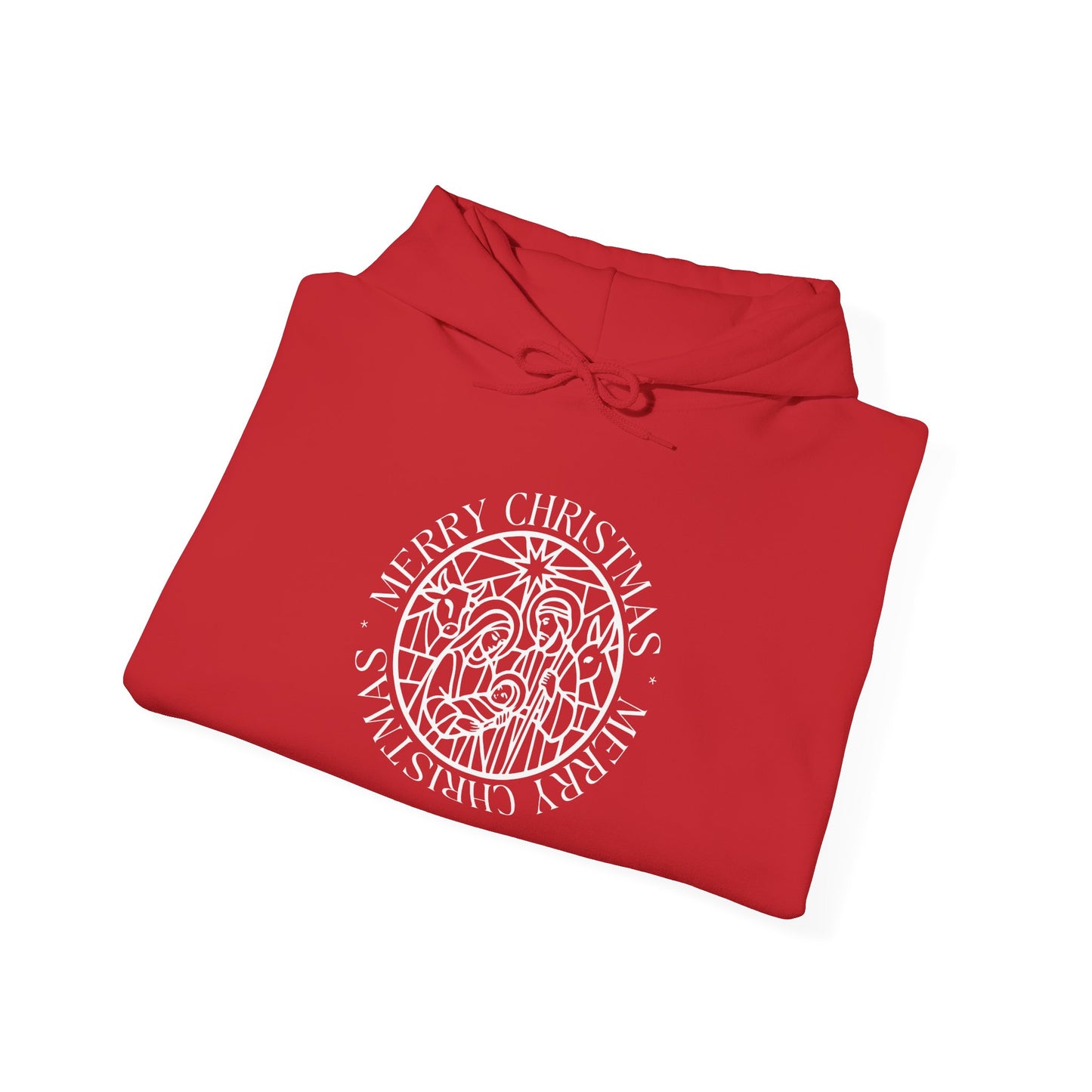 Nativity Unisex Hoodie - Merry Christmas Design